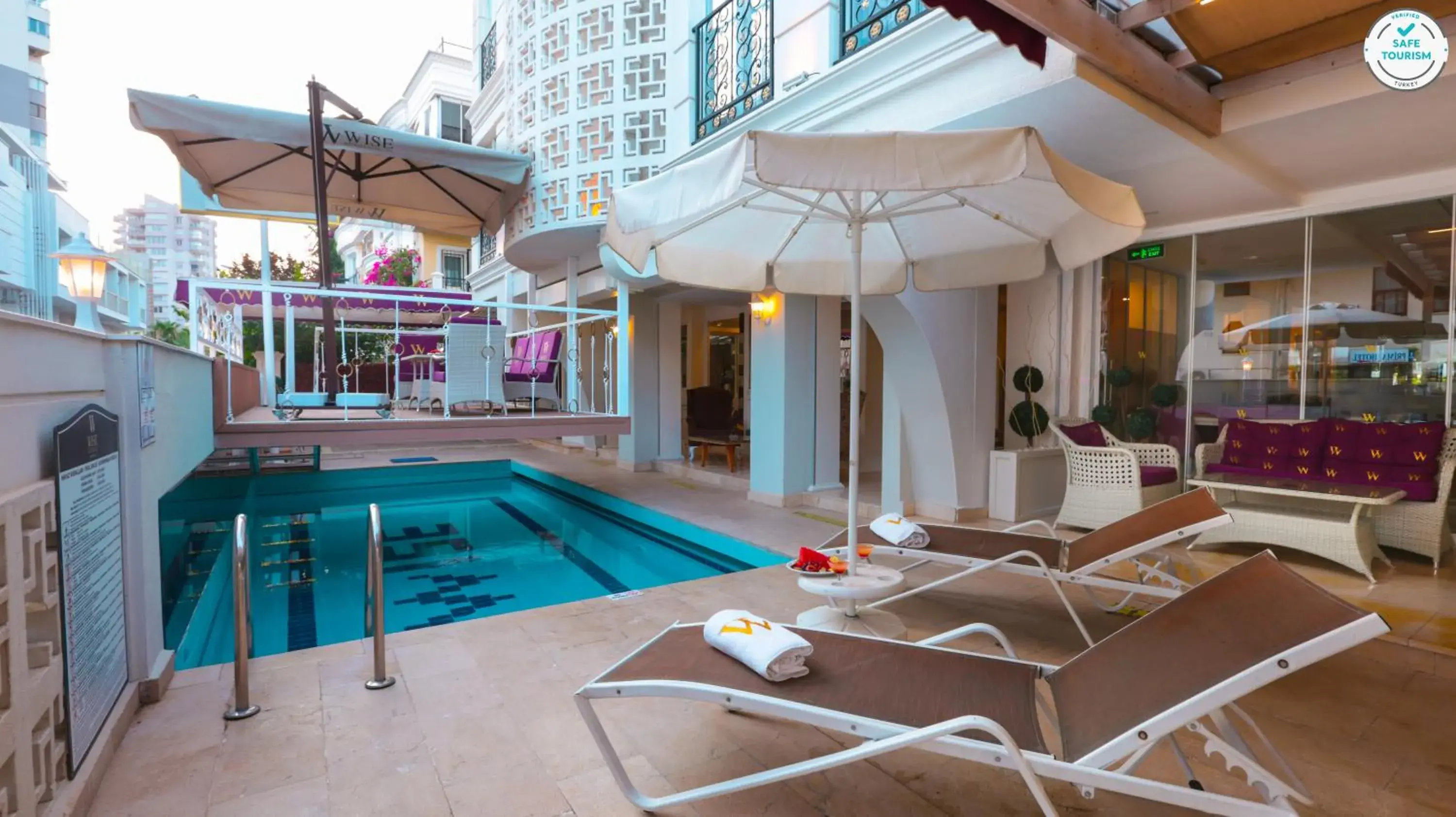 Swimming pool in Wise Hotel & Spa - Adults Only Swimming pool in Wise Hotel & Spa - Adults Only