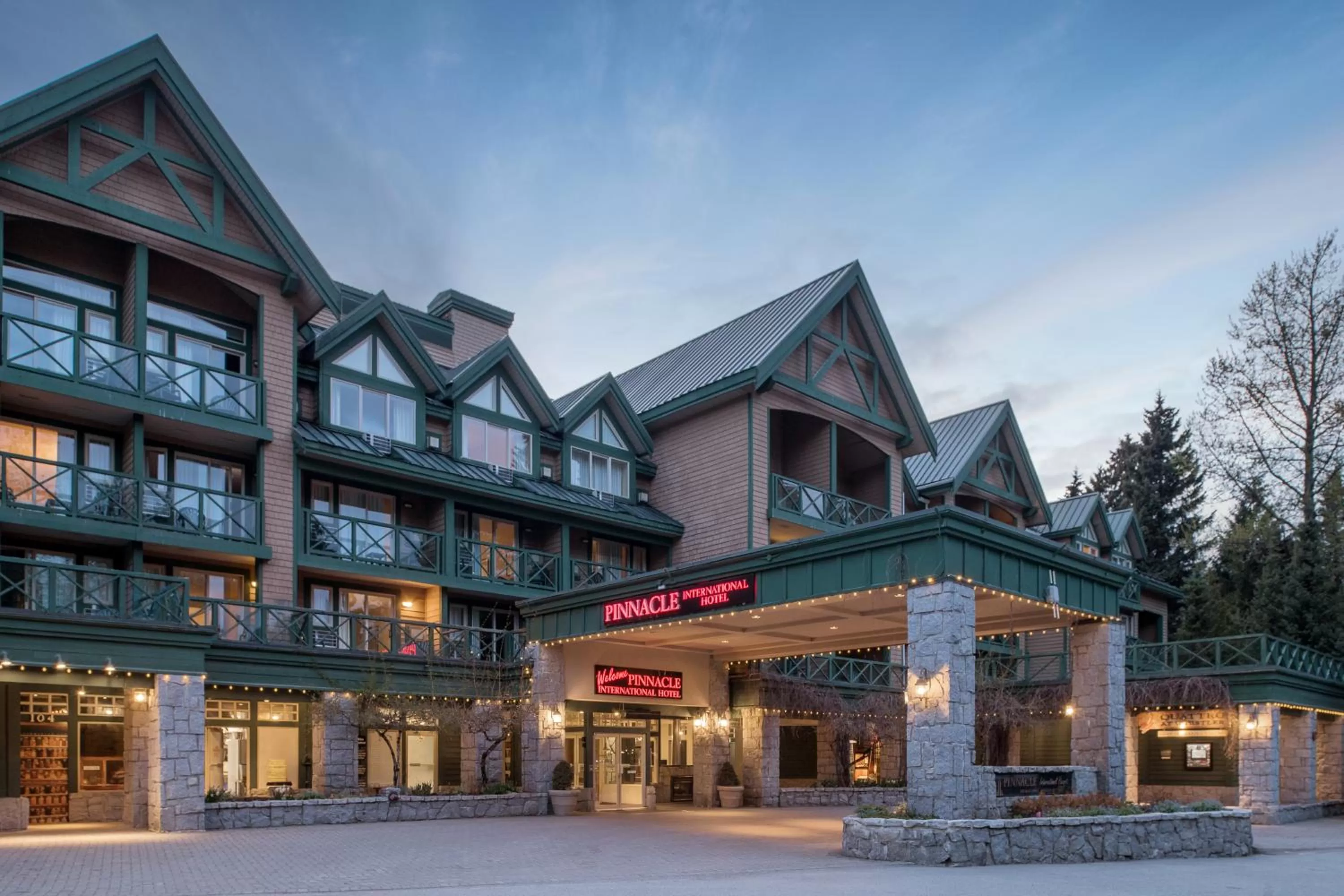 Property building in Pinnacle Hotel Whistler