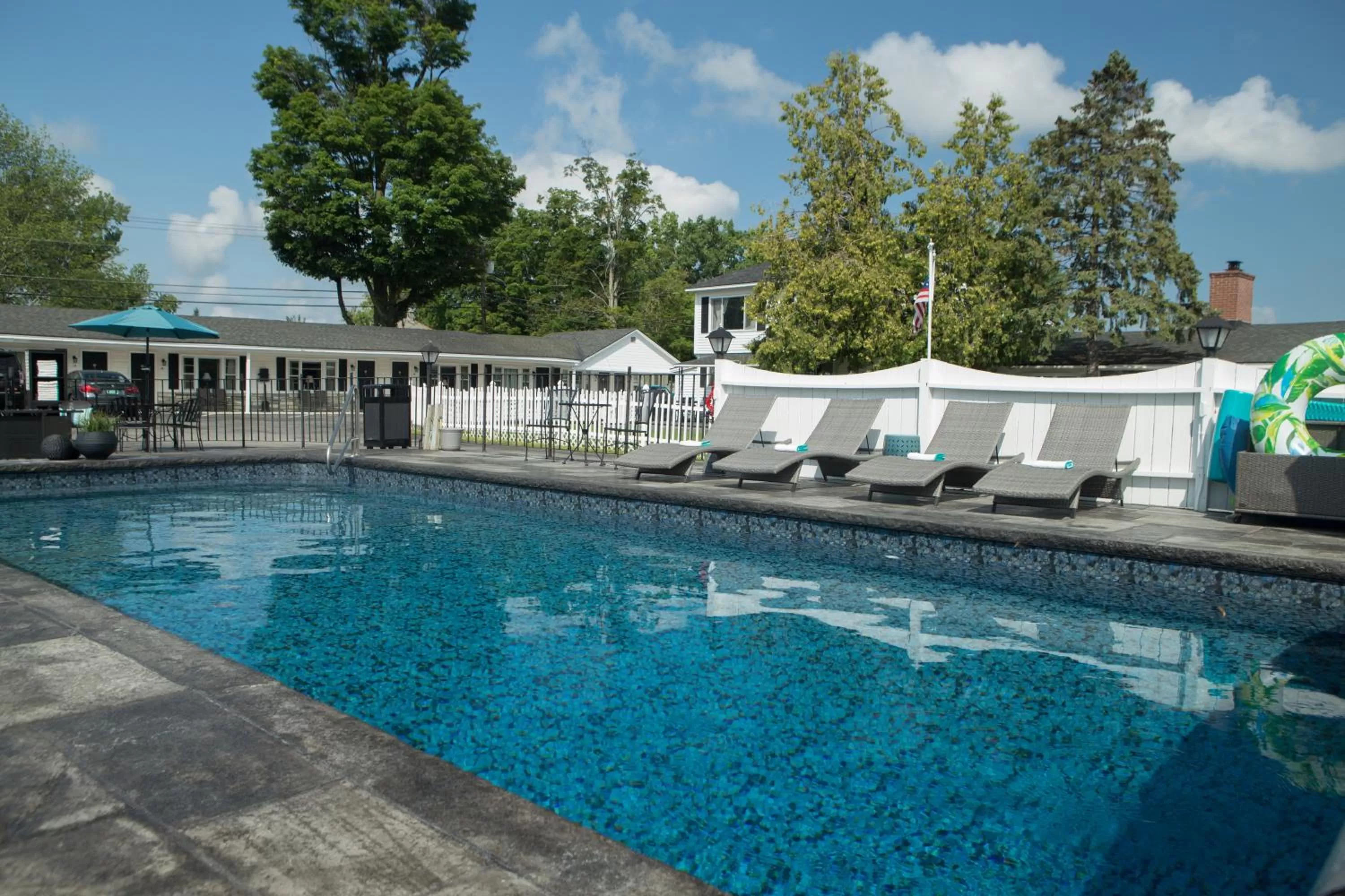 Swimming Pool in Knotty Pine Motel