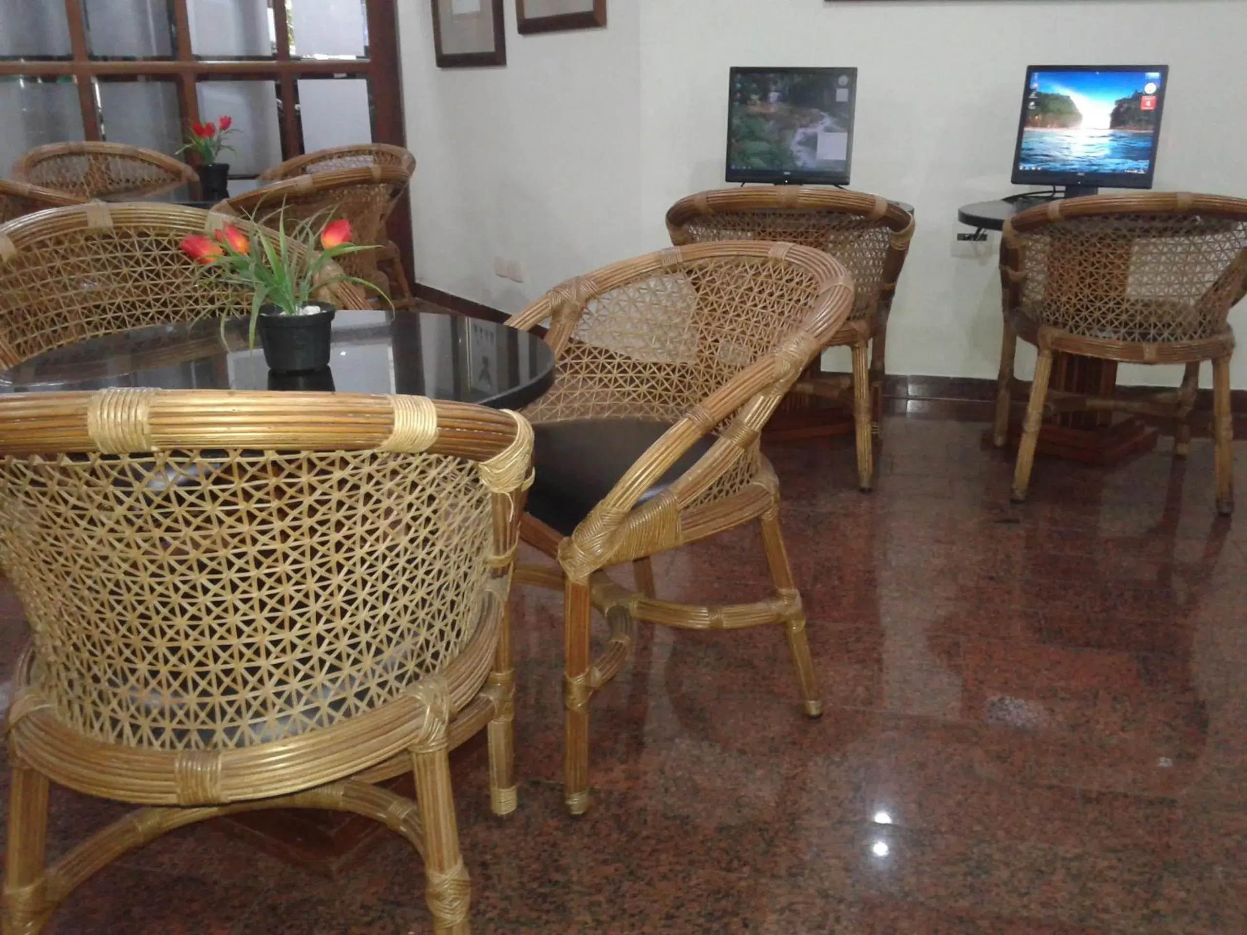 Communal lounge/ TV room in Crillon Palace Hotel