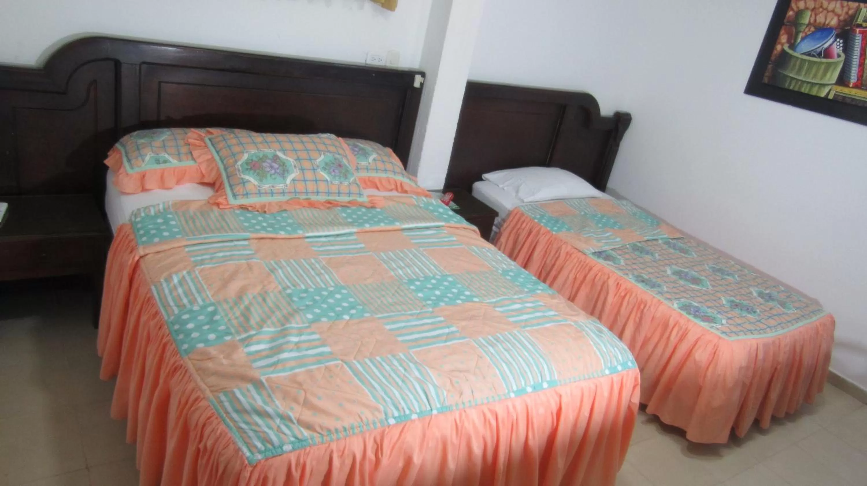 Bed in Hotel Nuevo Tio