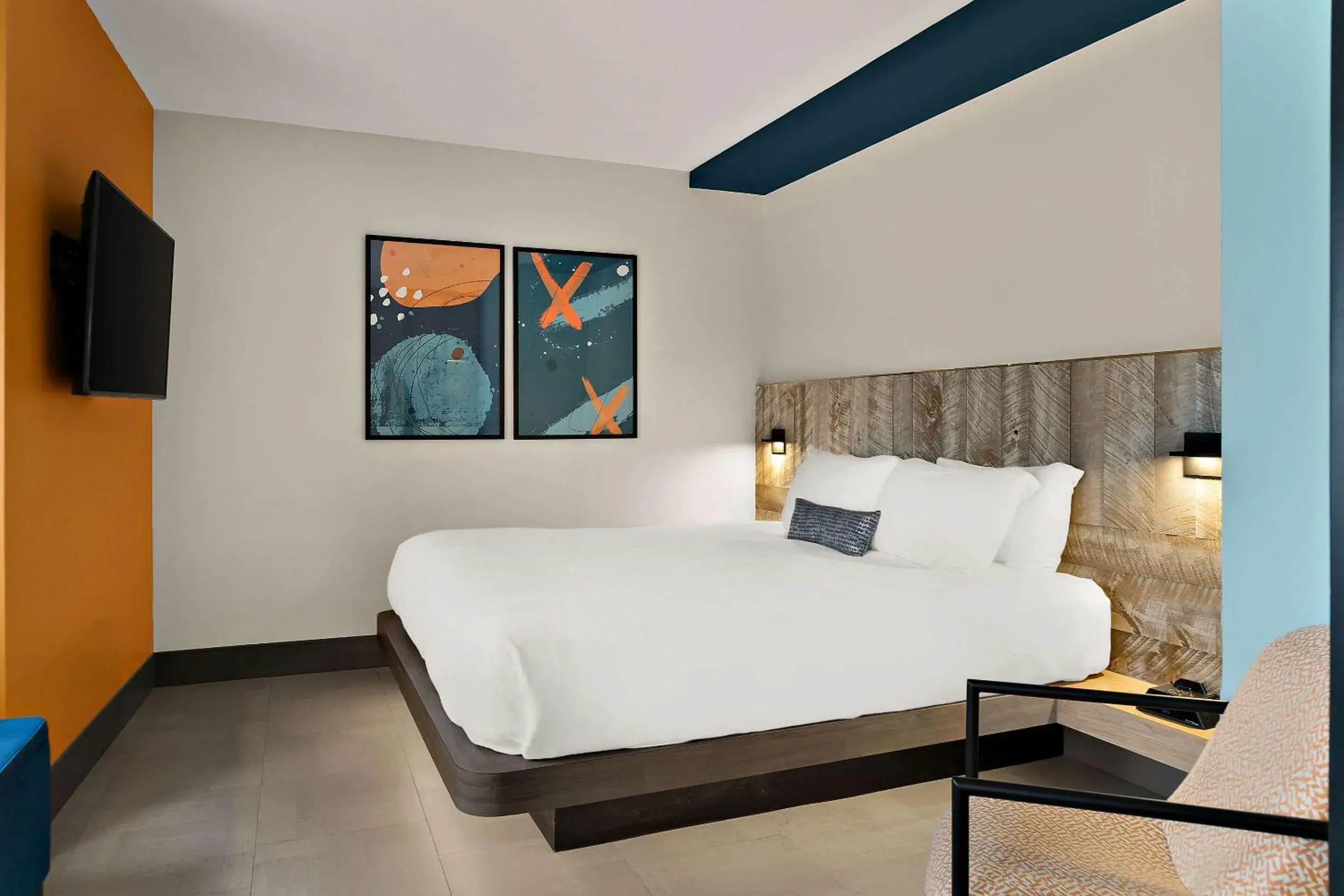 Bedroom, Bed in CityFlatsHotel - Port Huron, Ascend Hotel Collection