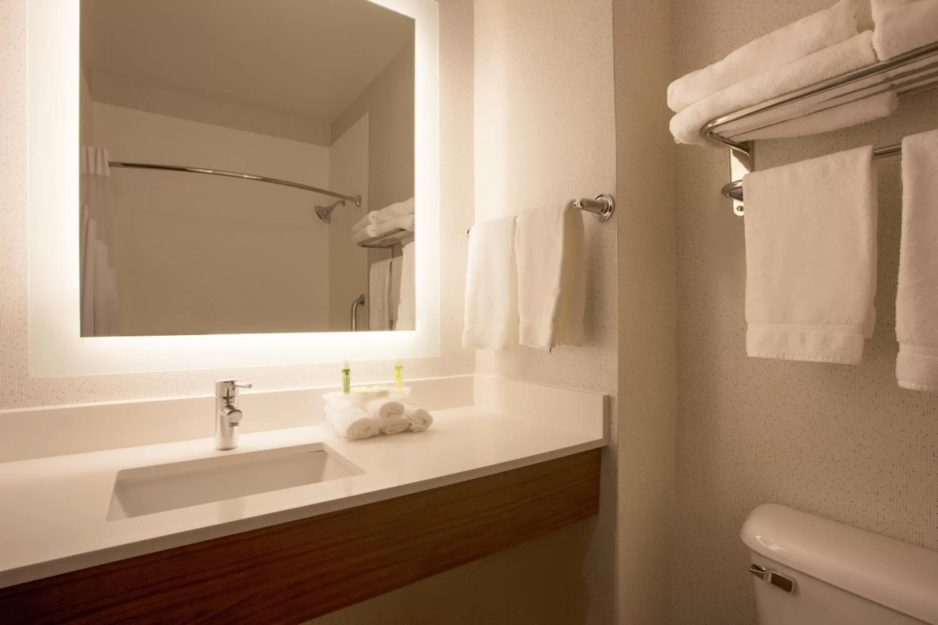 Photo of the whole room, Bathroom in Holiday Inn Express Davis-University Area, an IHG Hotel