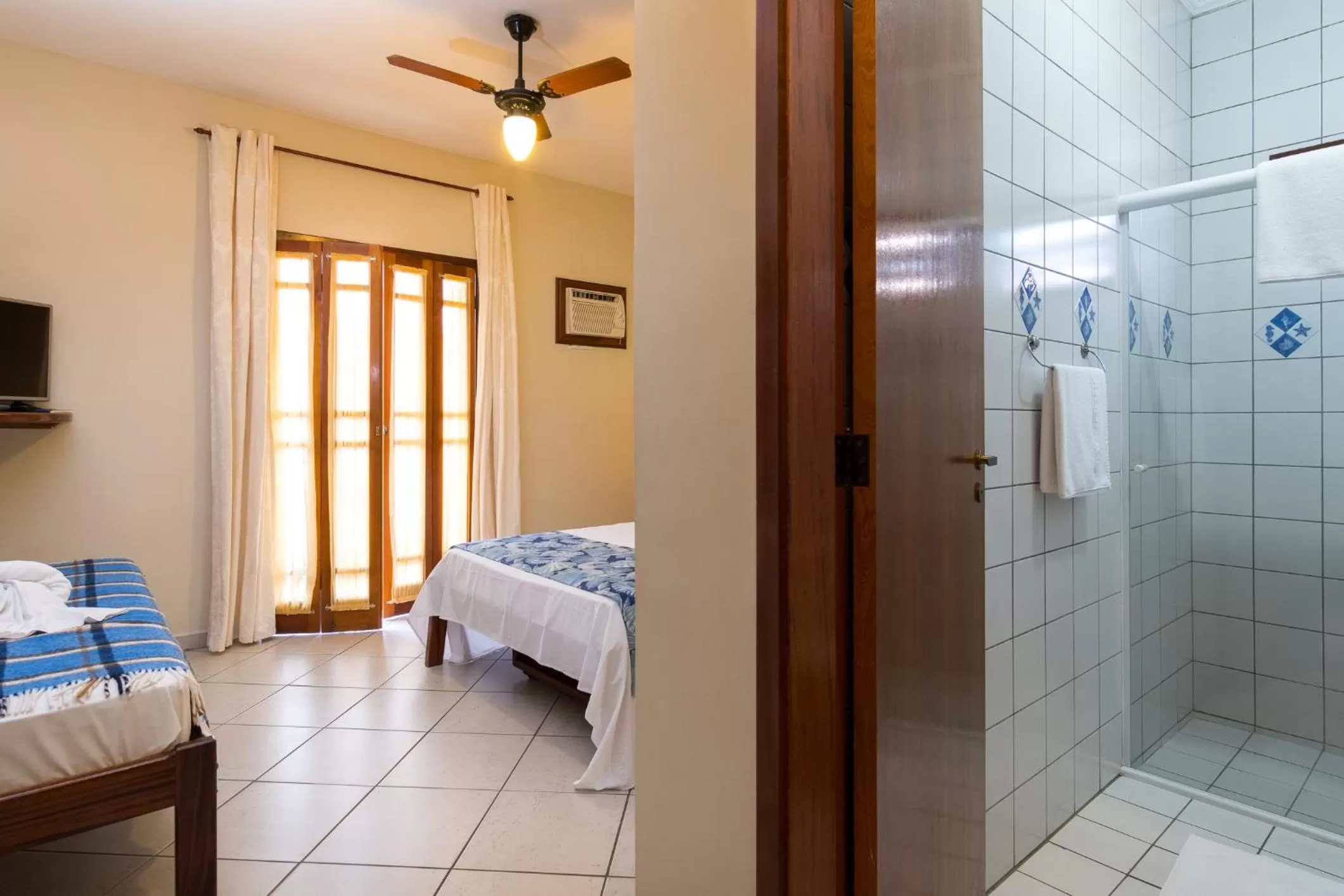 Bed in Pousada Mar Azul