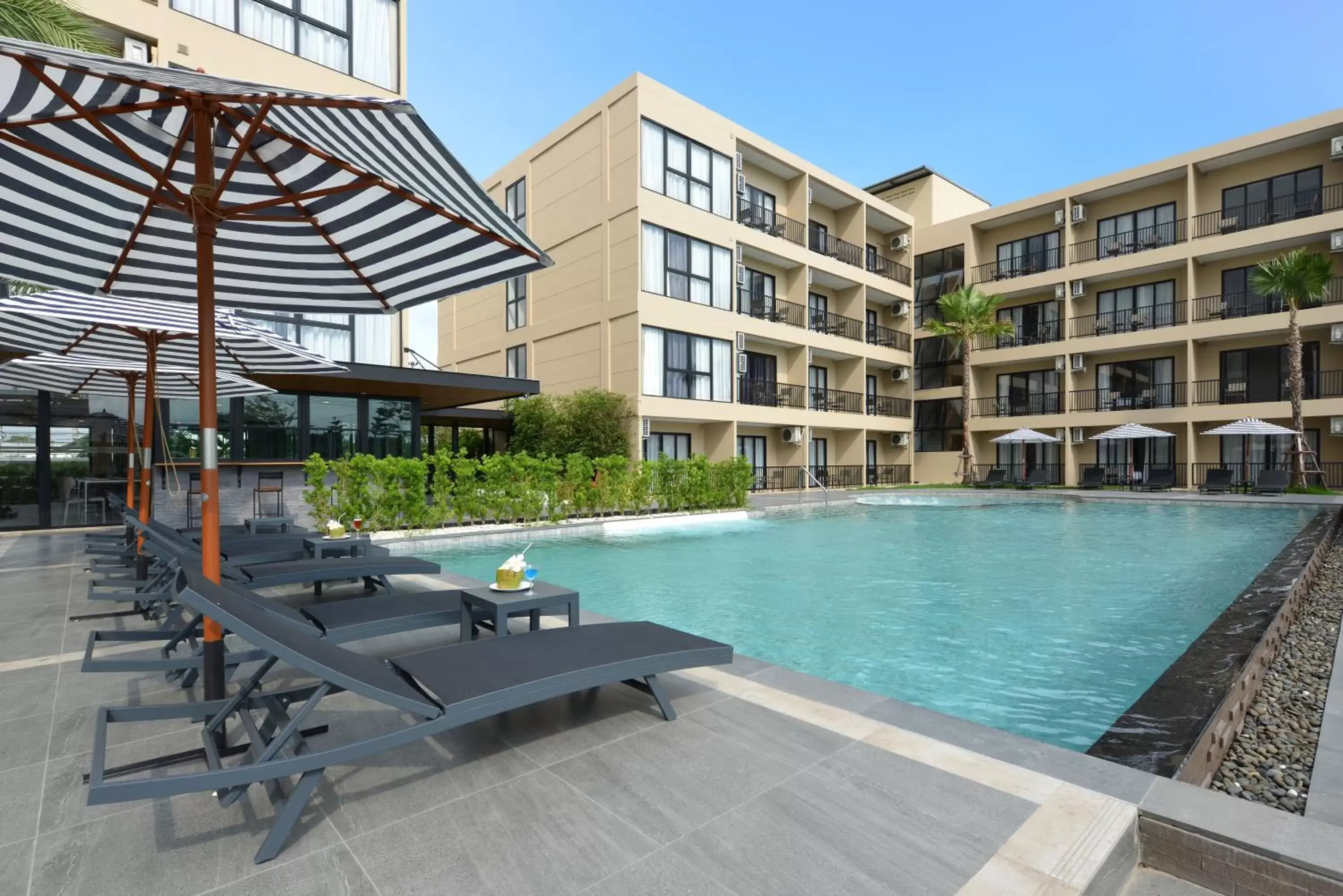 Property building, Swimming Pool in BS Residence Suvarnabhumi - SHA Extra Plus