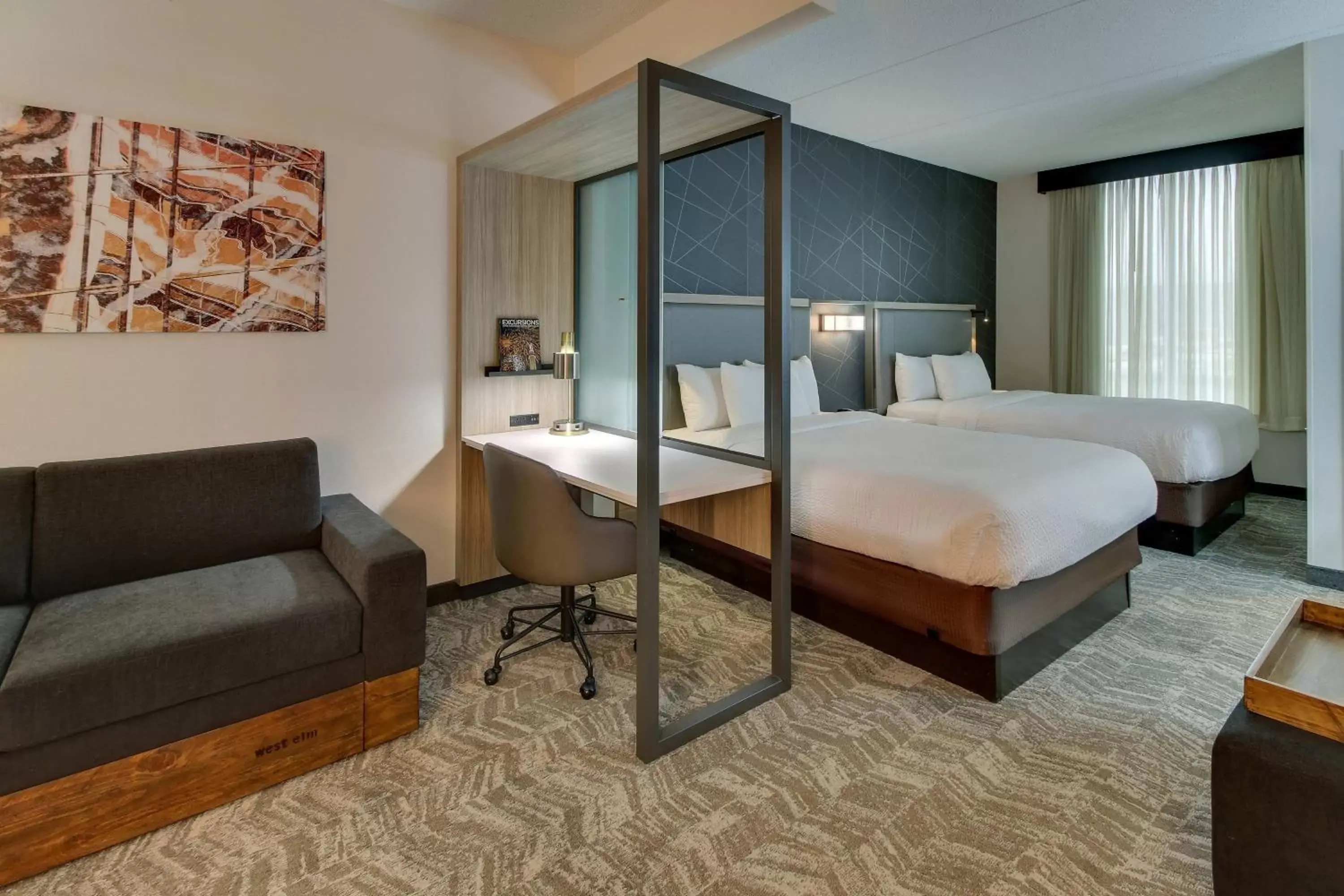 Bedroom in SpringHill Suites by Marriott Birmingham Downtown at UAB