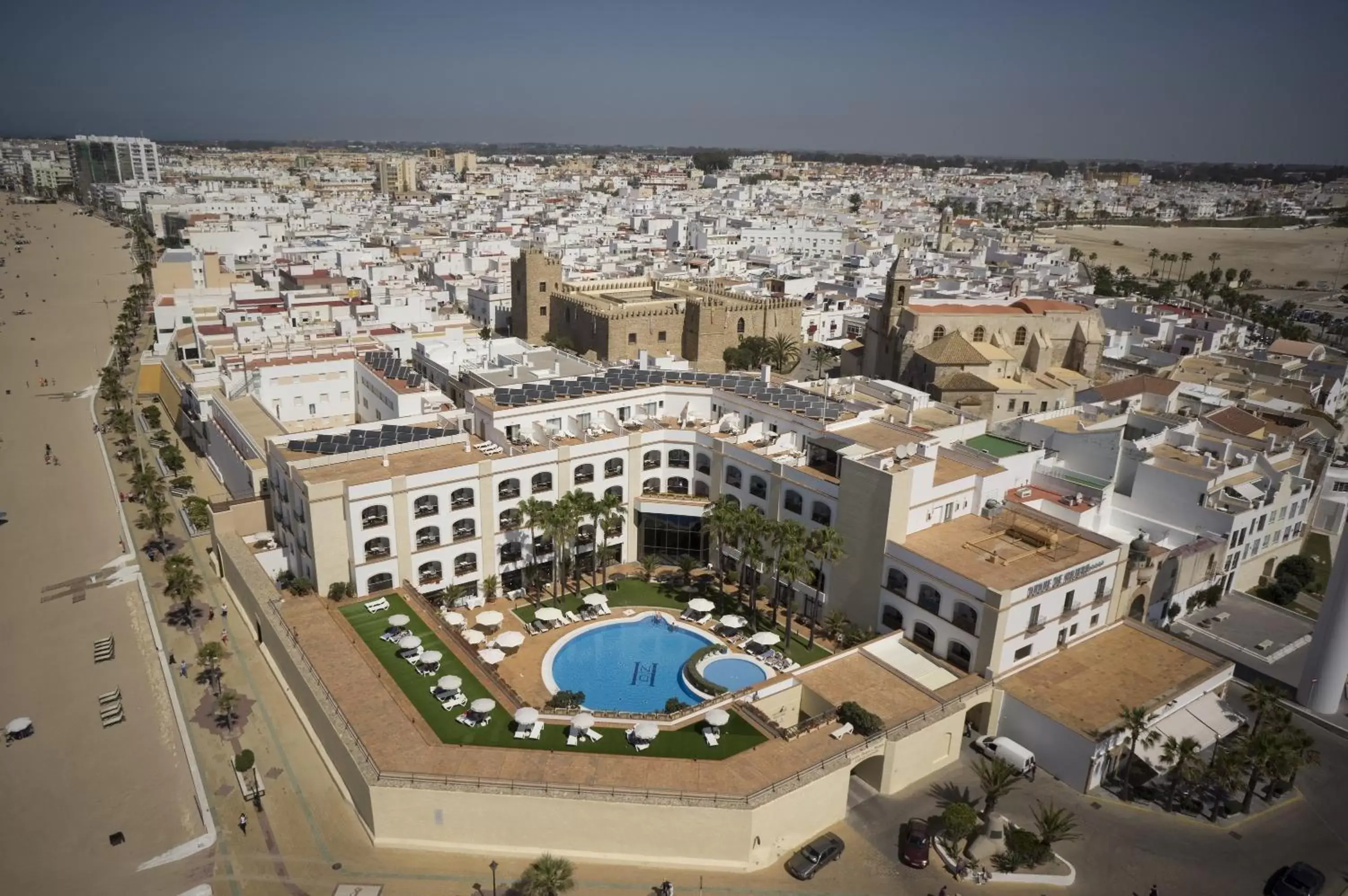 Facade/entrance, Bird's-eye View in Hotel Duque de Najera