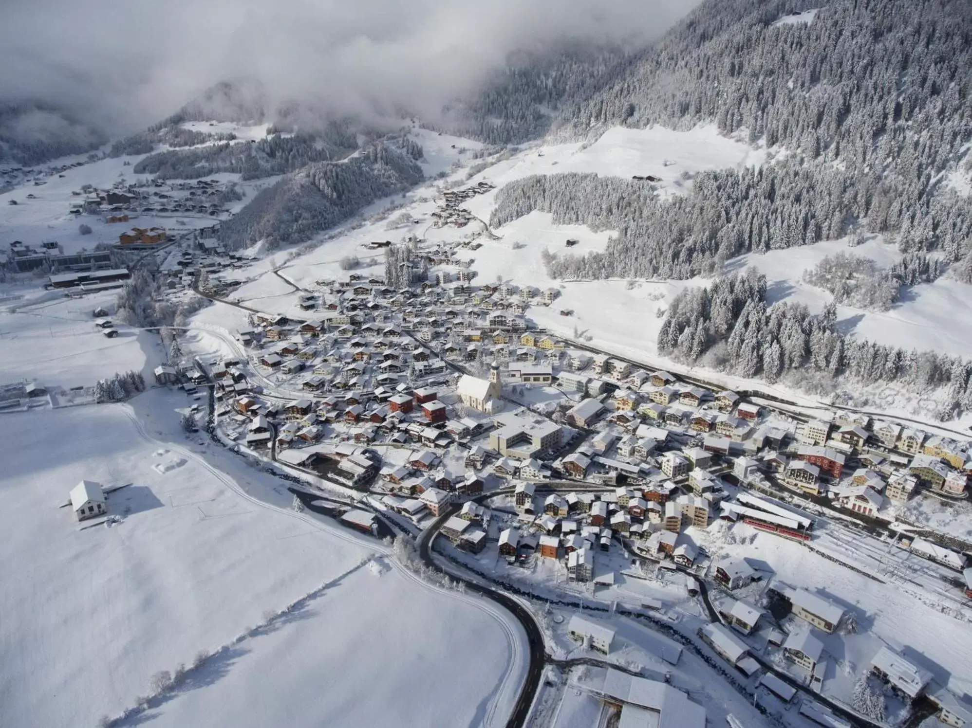 On site, Winter in Hotel Restaurant La Furca