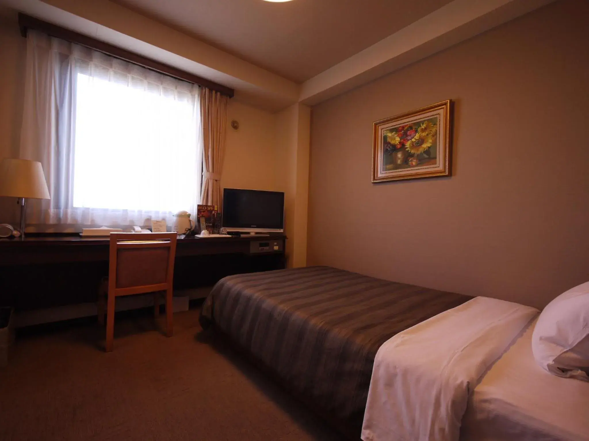 Bed in Hotel Route Inn Nagano2
