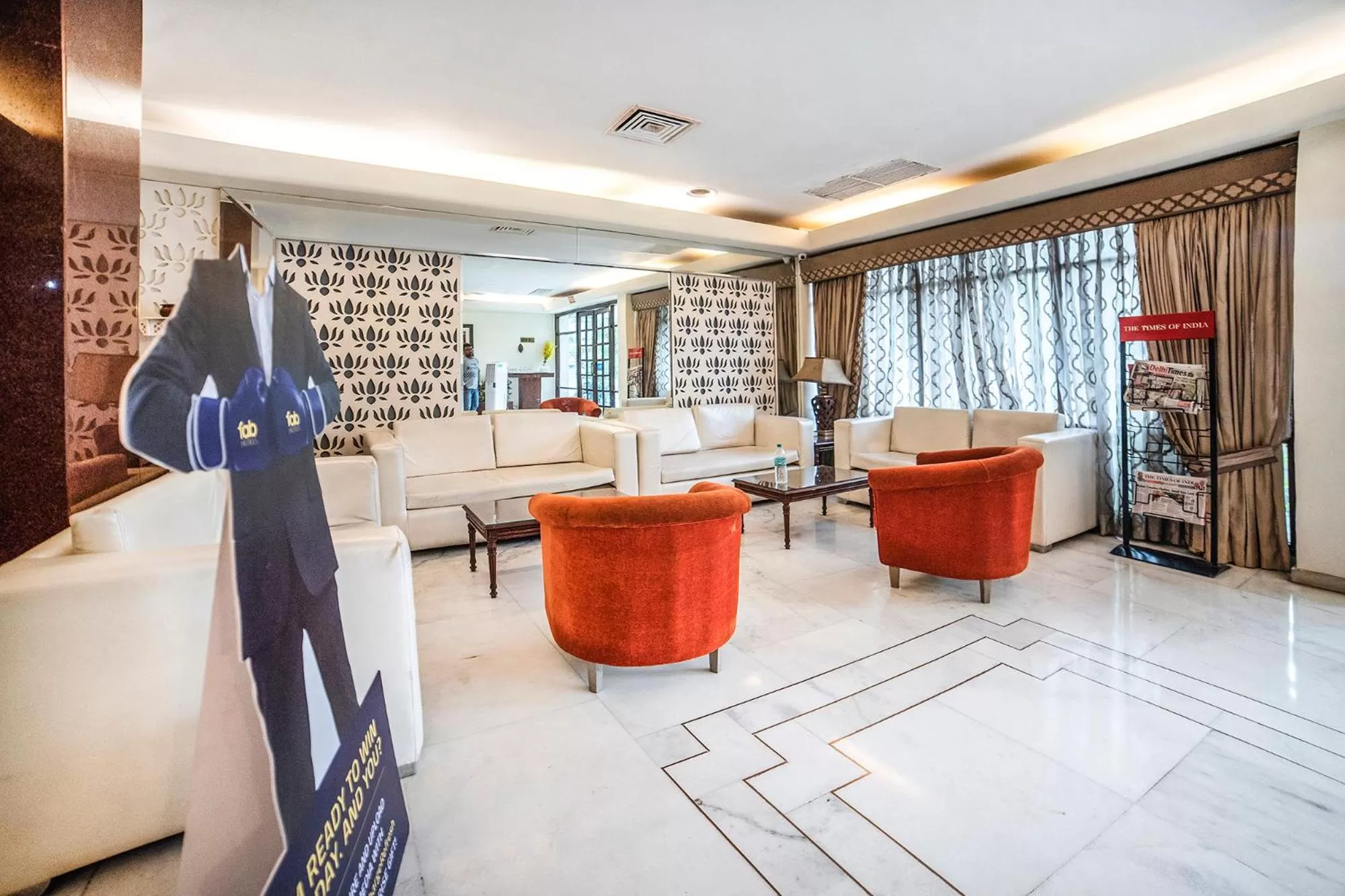 Seating area in FabHotel BMK Grand