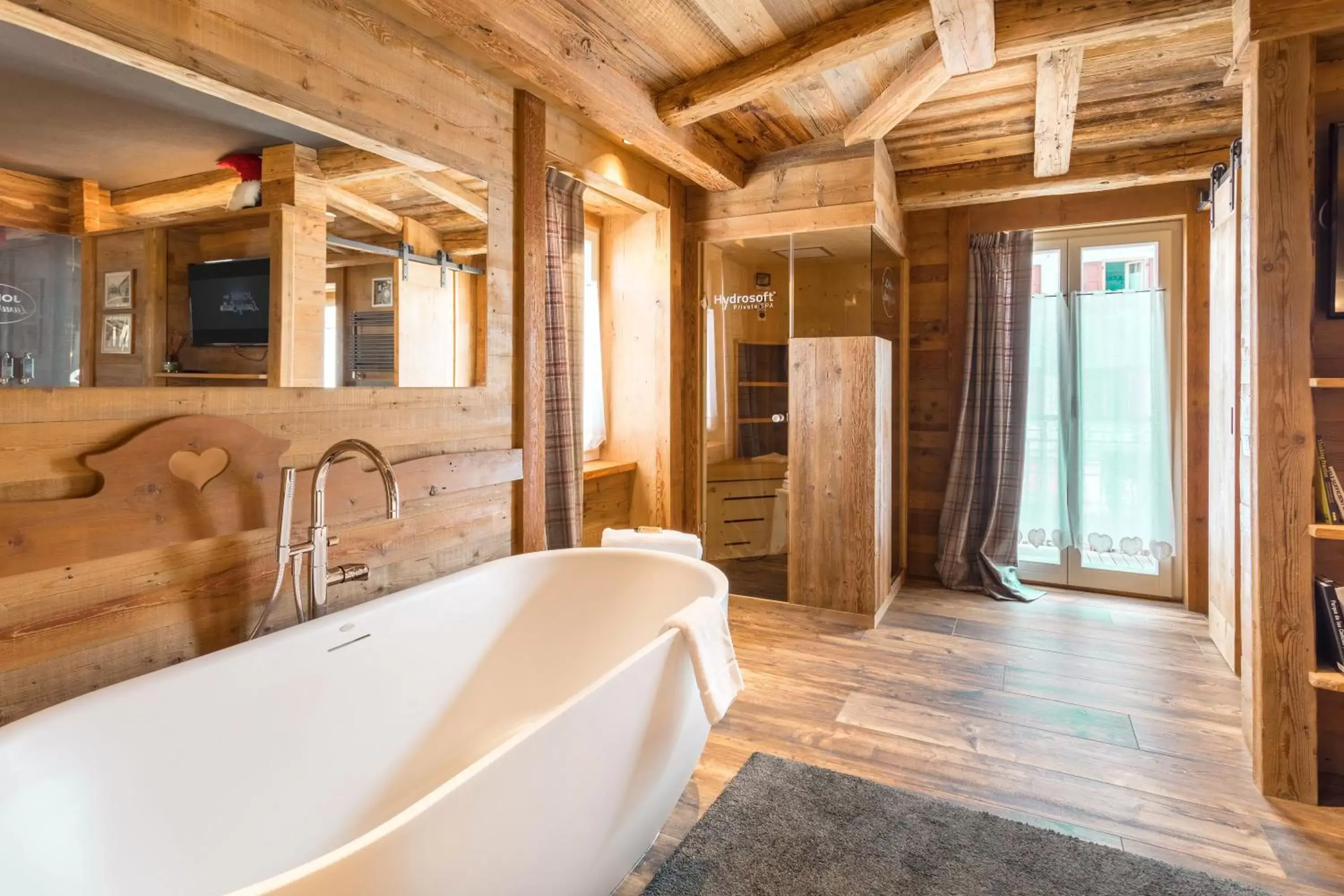 Sauna, Bathroom in John Luxury Suites