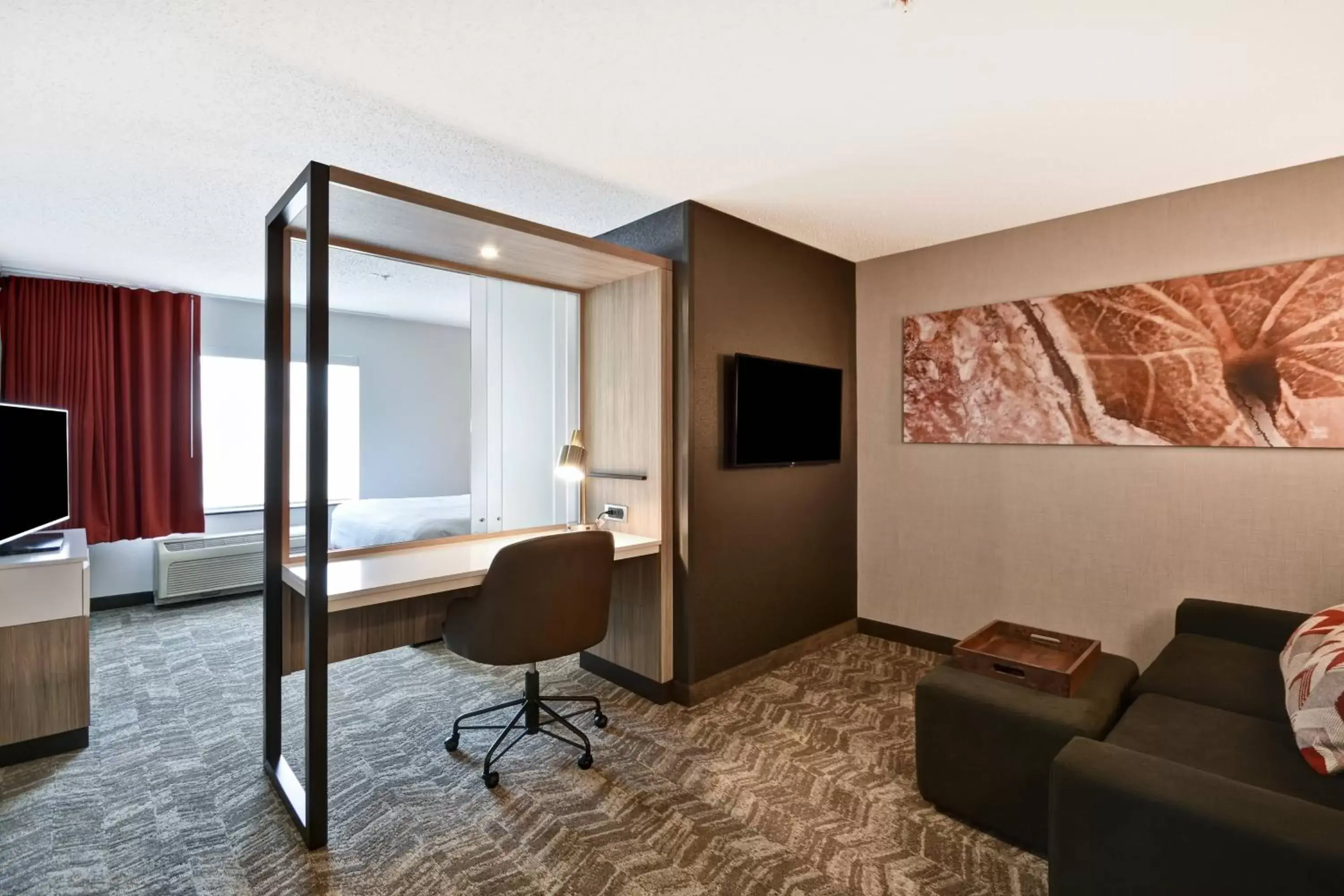 Bedroom, Seating Area in SpringHill Suites by Marriott Indianapolis Airport/Plainfield
