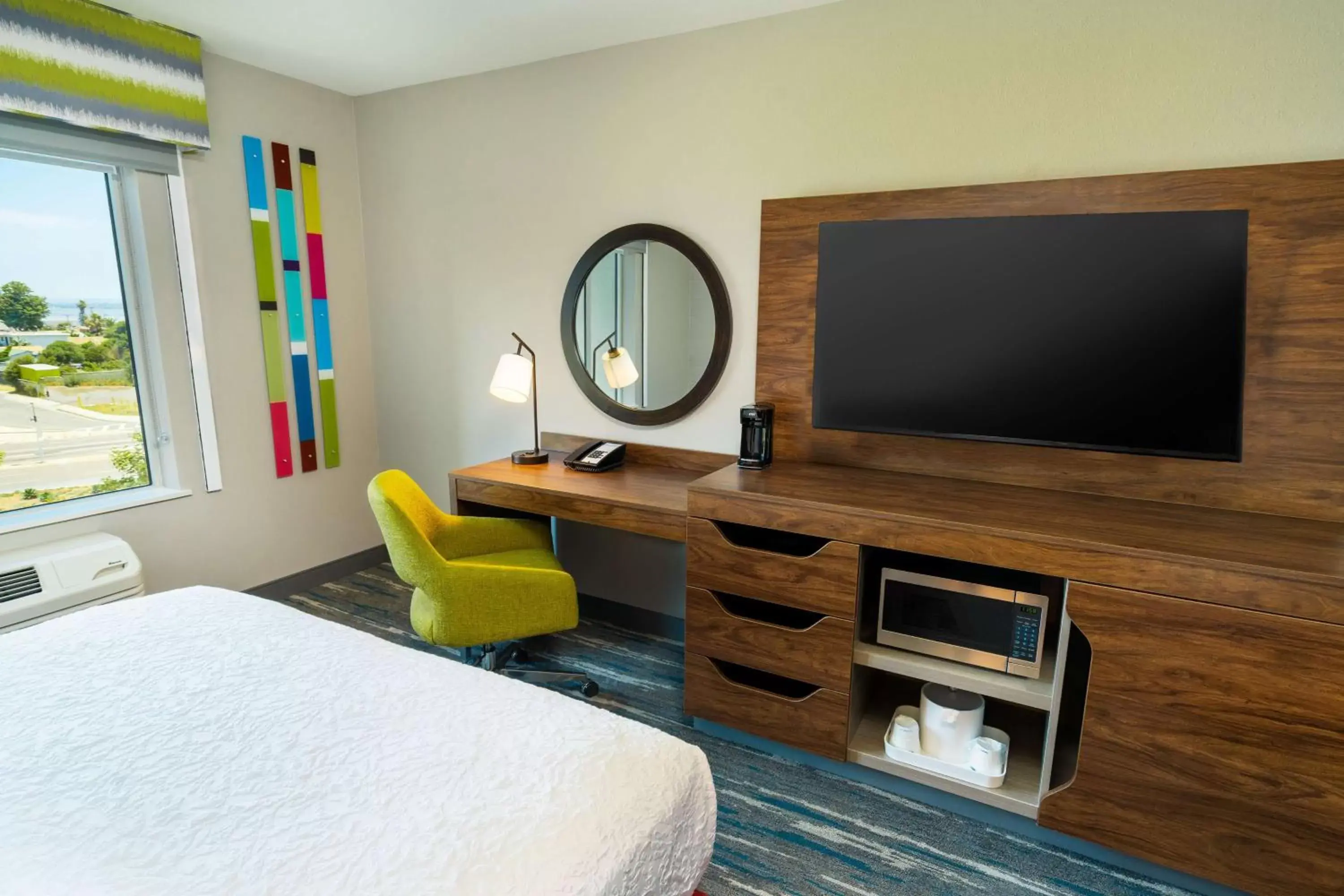 Bedroom, TV/Entertainment Center in Hampton Inn & Suites Imperial Beach San Diego, Ca