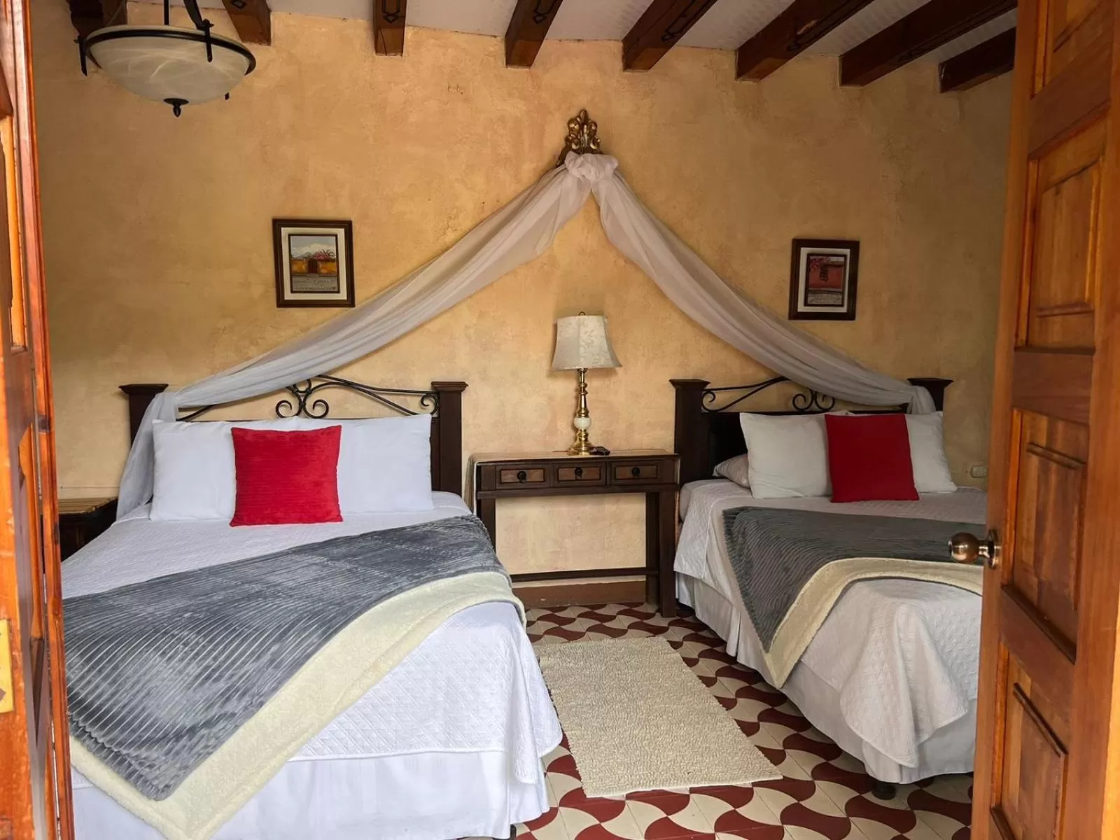 Bed in Hotel Palacio Chico 1948