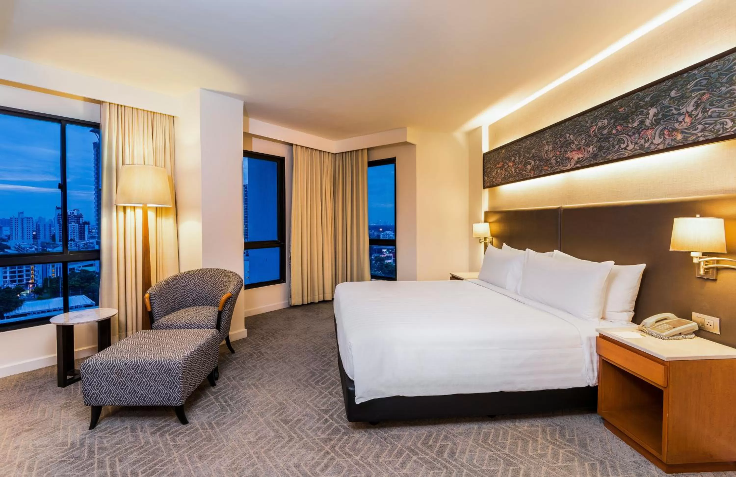 Bed in Chatrium Sathon Bangkok