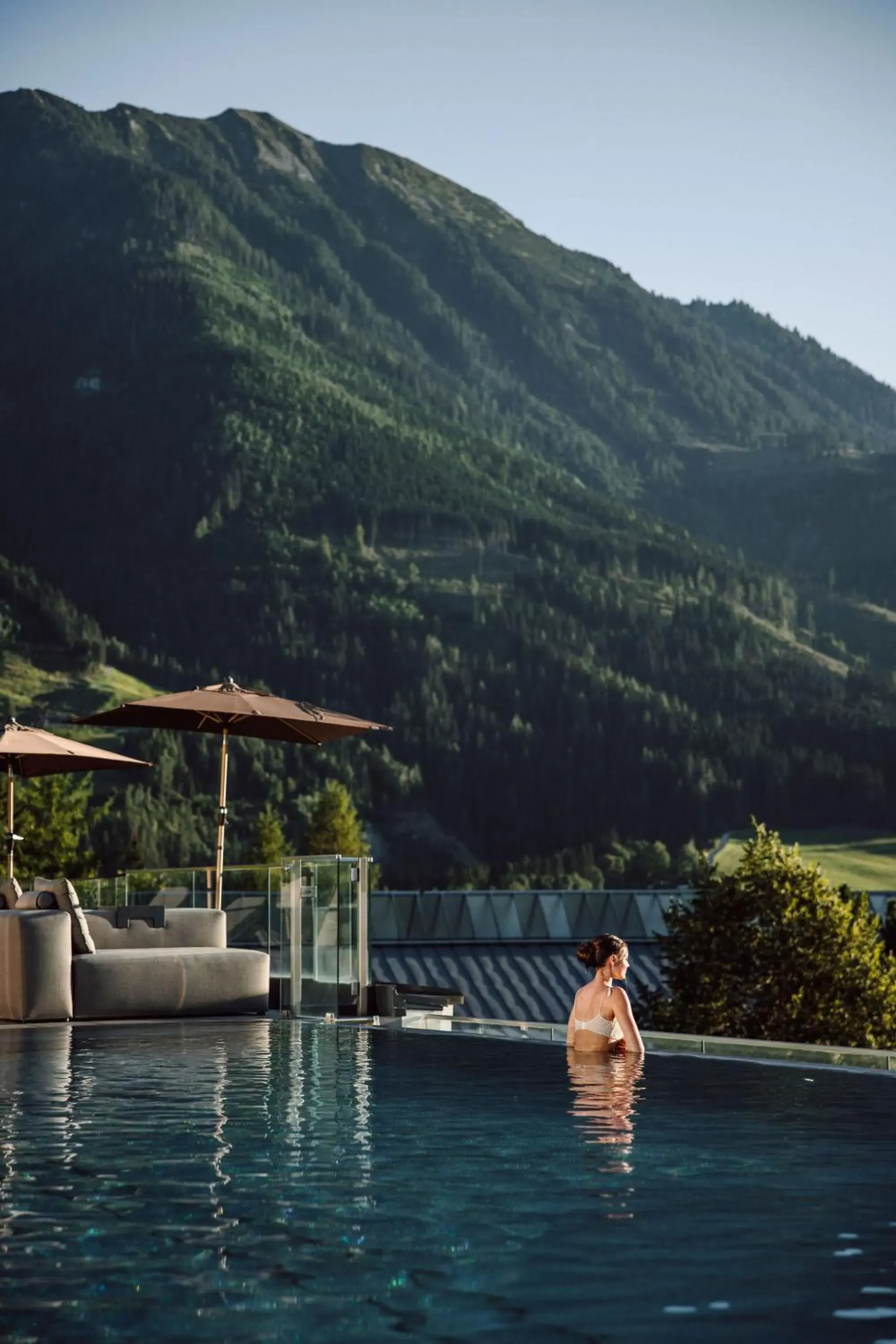 Pool view in Alpina Family, Spa & Sporthotel