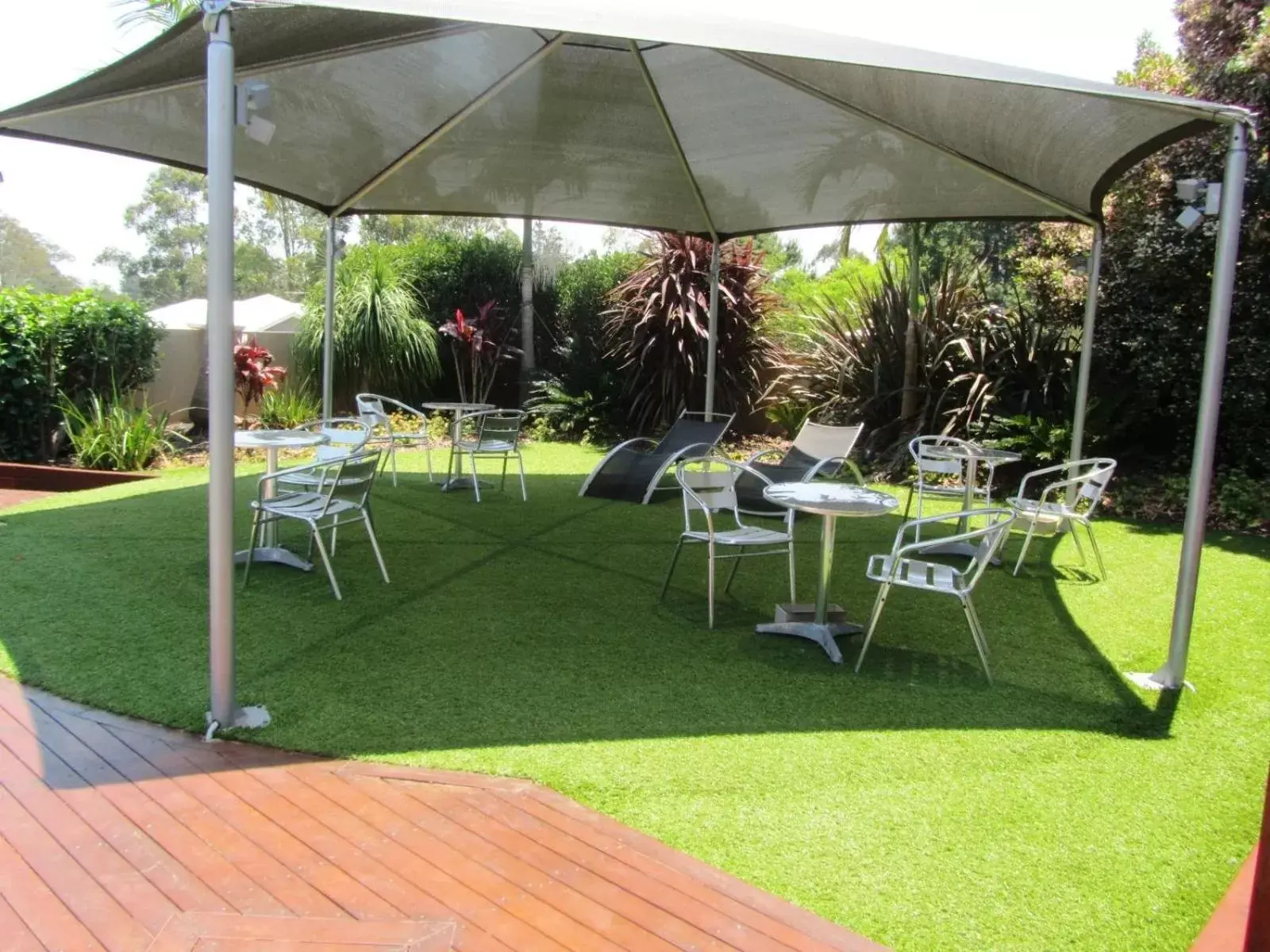 Patio in Highfields Motel Toowoomba