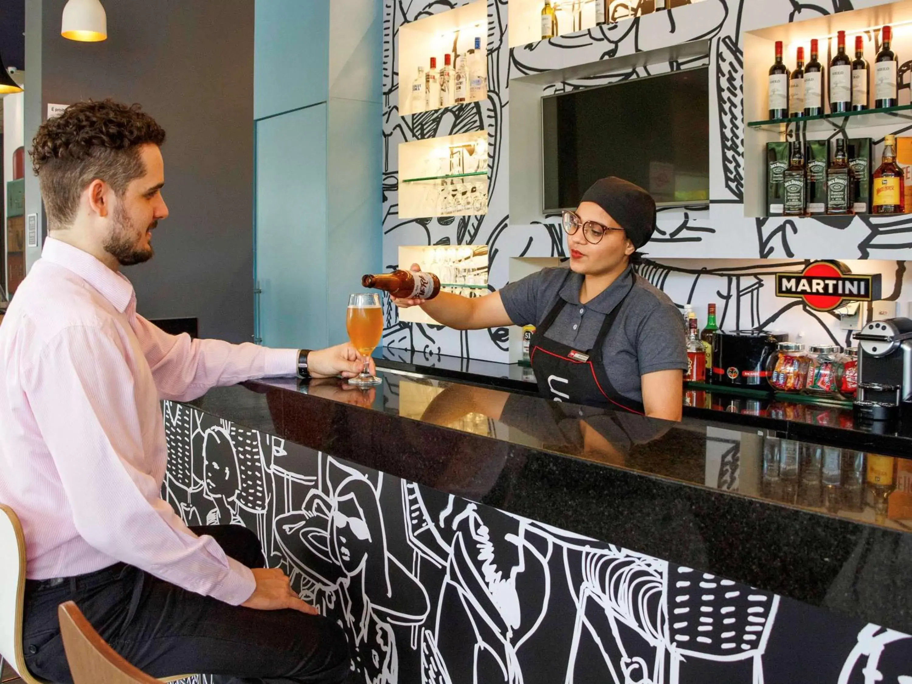 Lounge or bar in ibis Itatiba