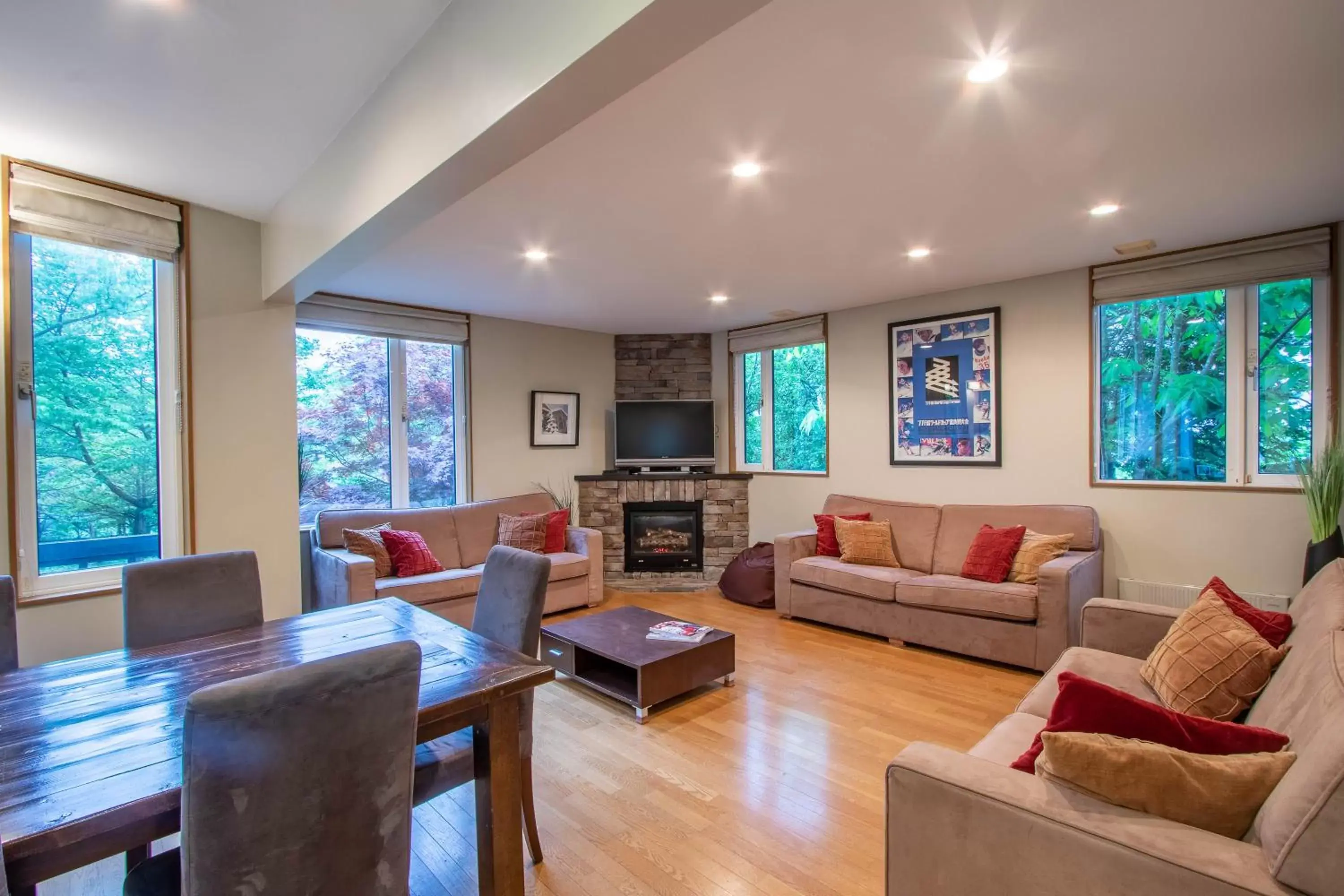 Living room, Seating Area in Fresh Powder Accommodation