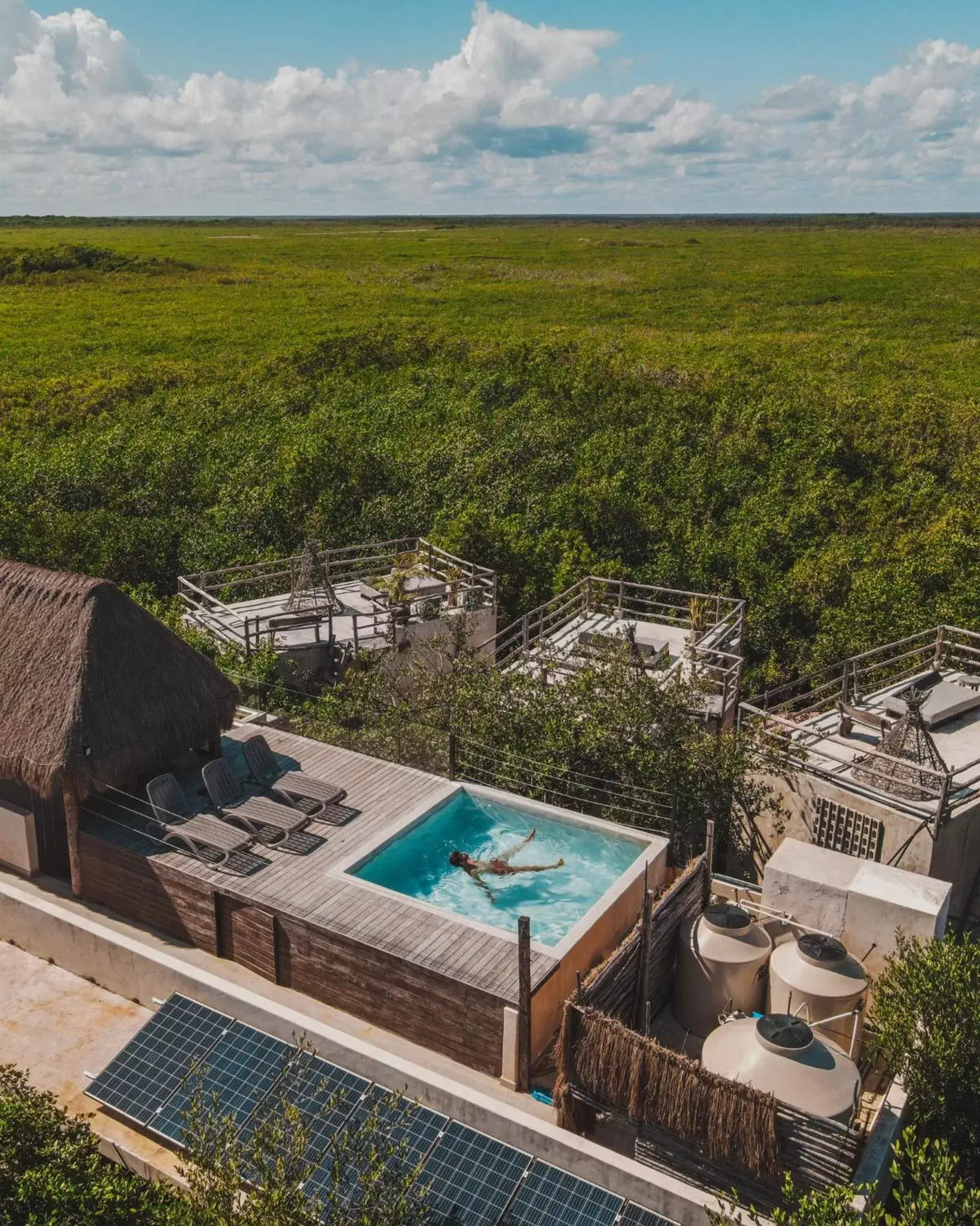 Pool view in Casa Coyote Tulum