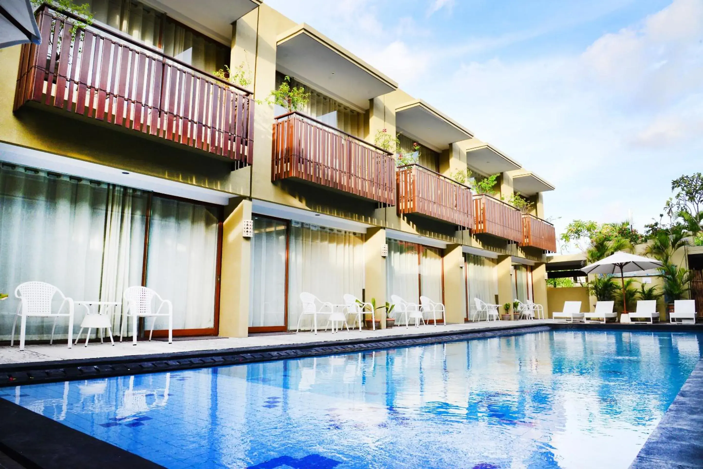 Pool view, Property Building in Devata Suite & Residence