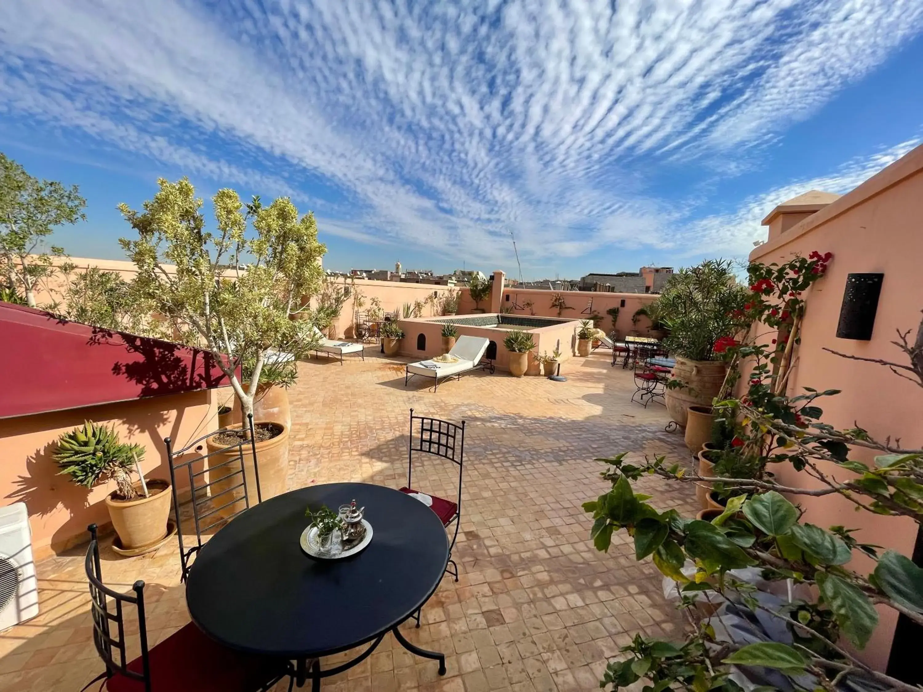 Balcony/Terrace in Riad Dar Foundouk and Spa