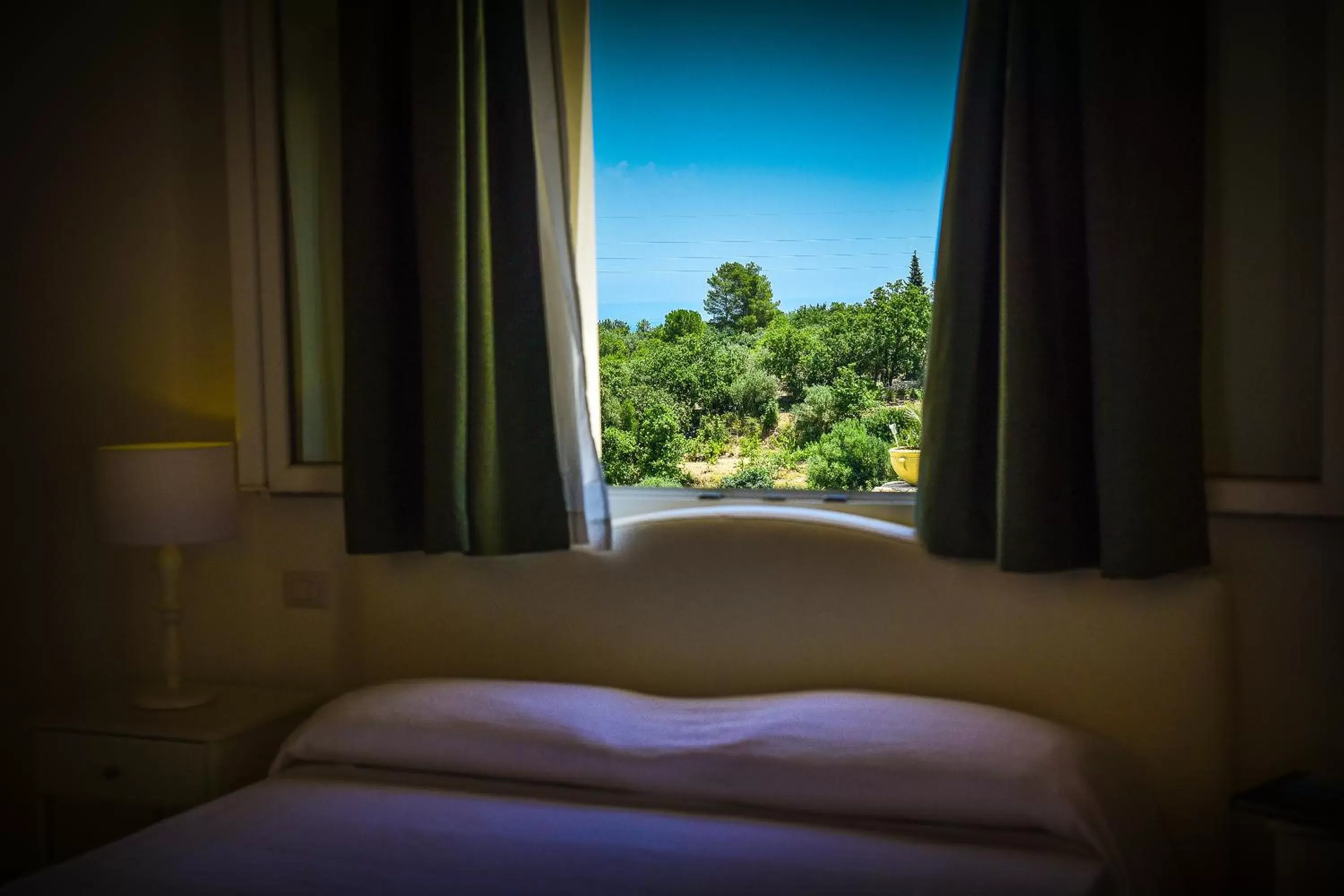 Bedroom, View in Baglio Genovesi