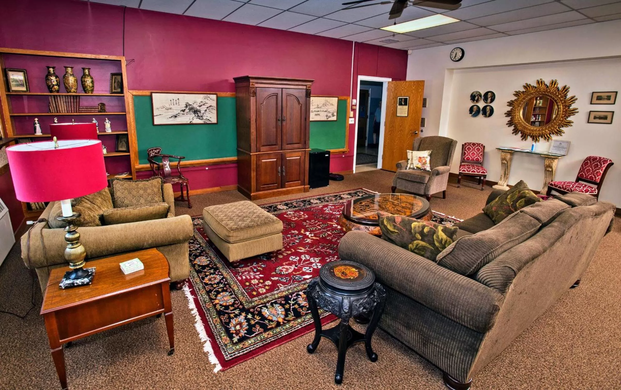 Seating area in Sherman Inn