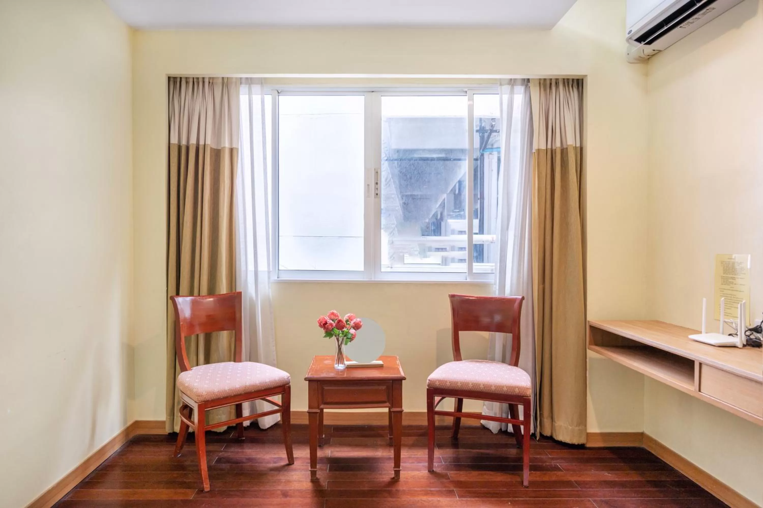 Seating area in P2 Boutique