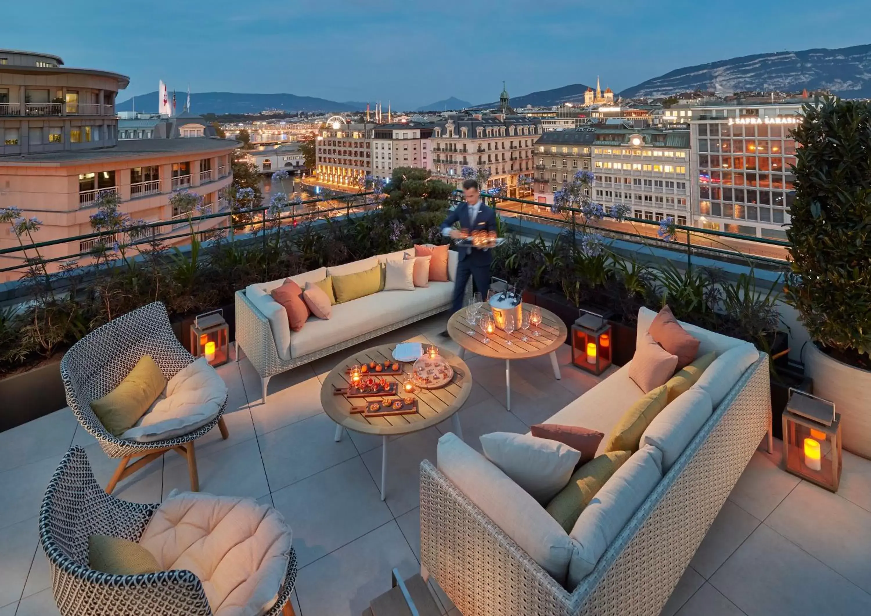 Balcony/Terrace in Mandarin Oriental, Geneva