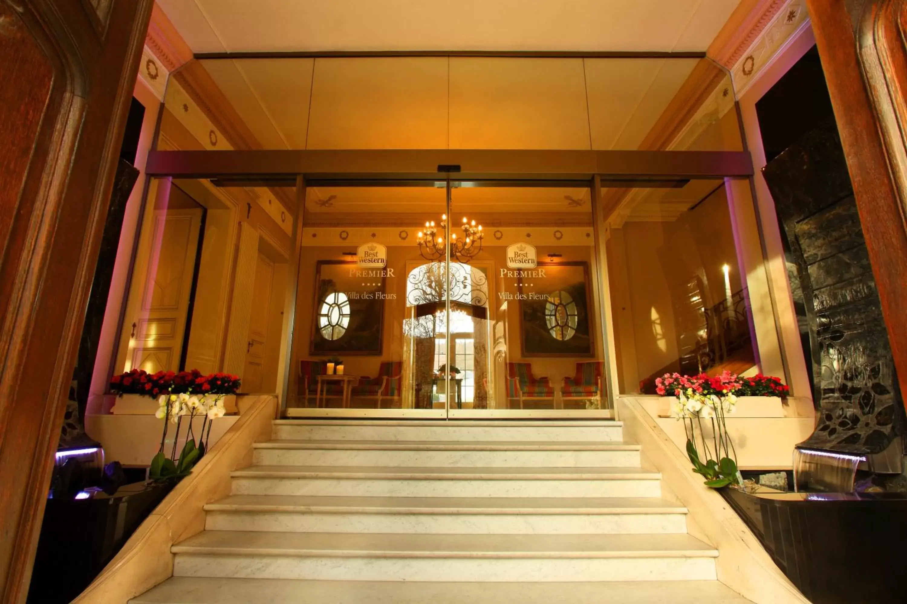 Lobby or reception in La Villa des Fleurs