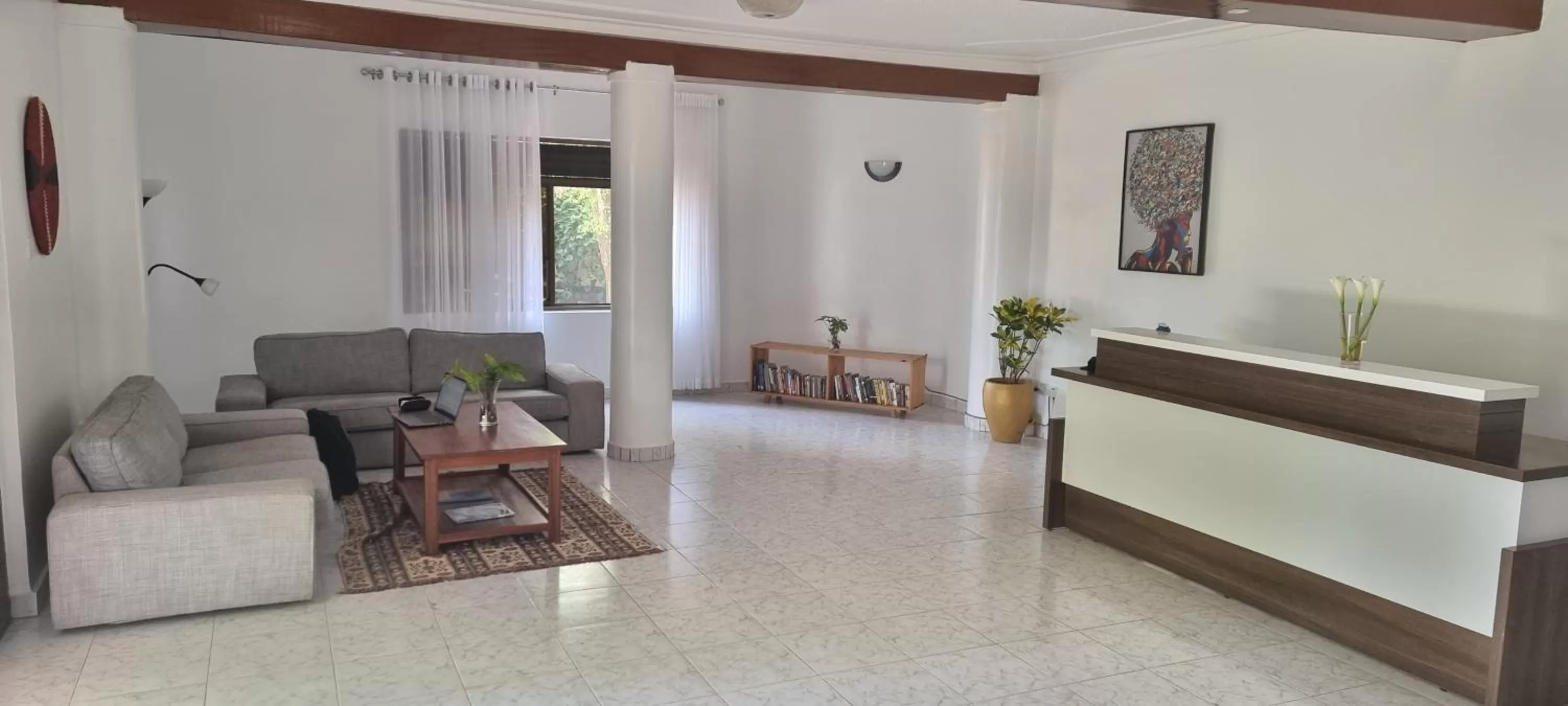 Seating area in Nature Kigali