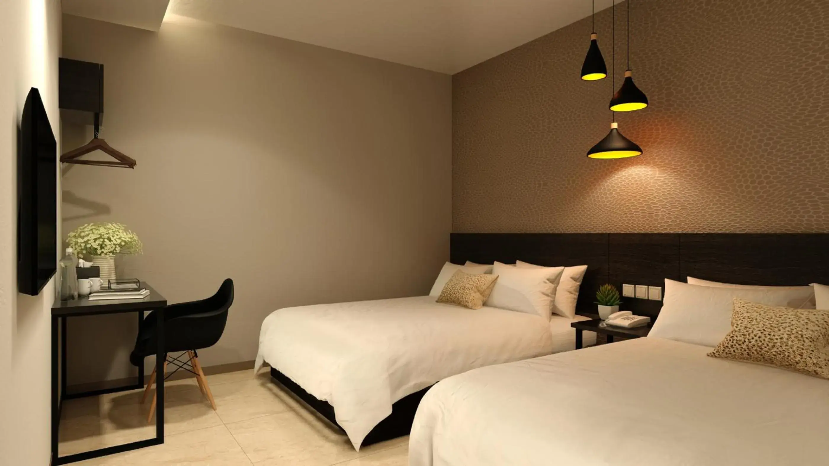 Bedroom, Bed in The Square Hotel Bedroom, Bed in The Square Hotel