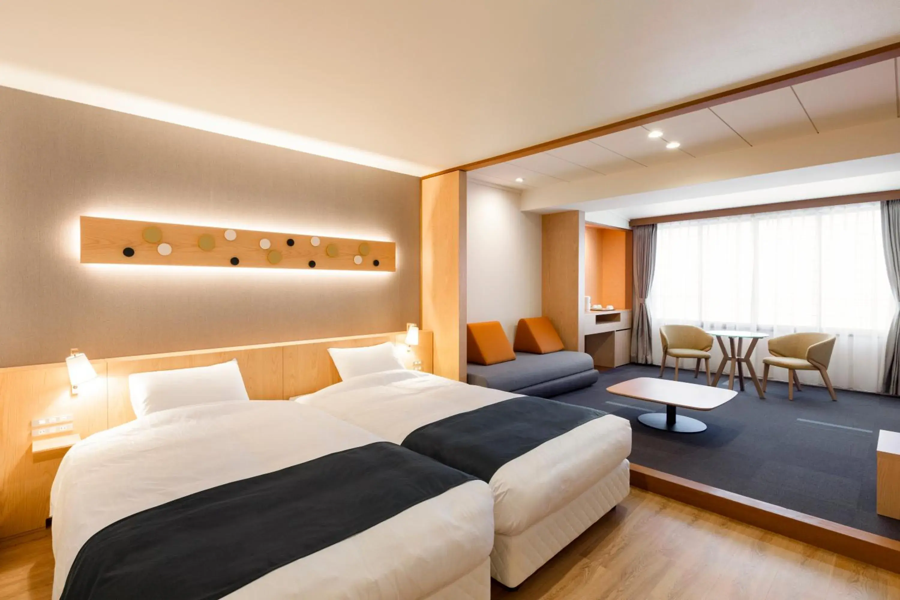 Photo of the whole room, Bed in Kitayuzawa Mori no Soraniwa