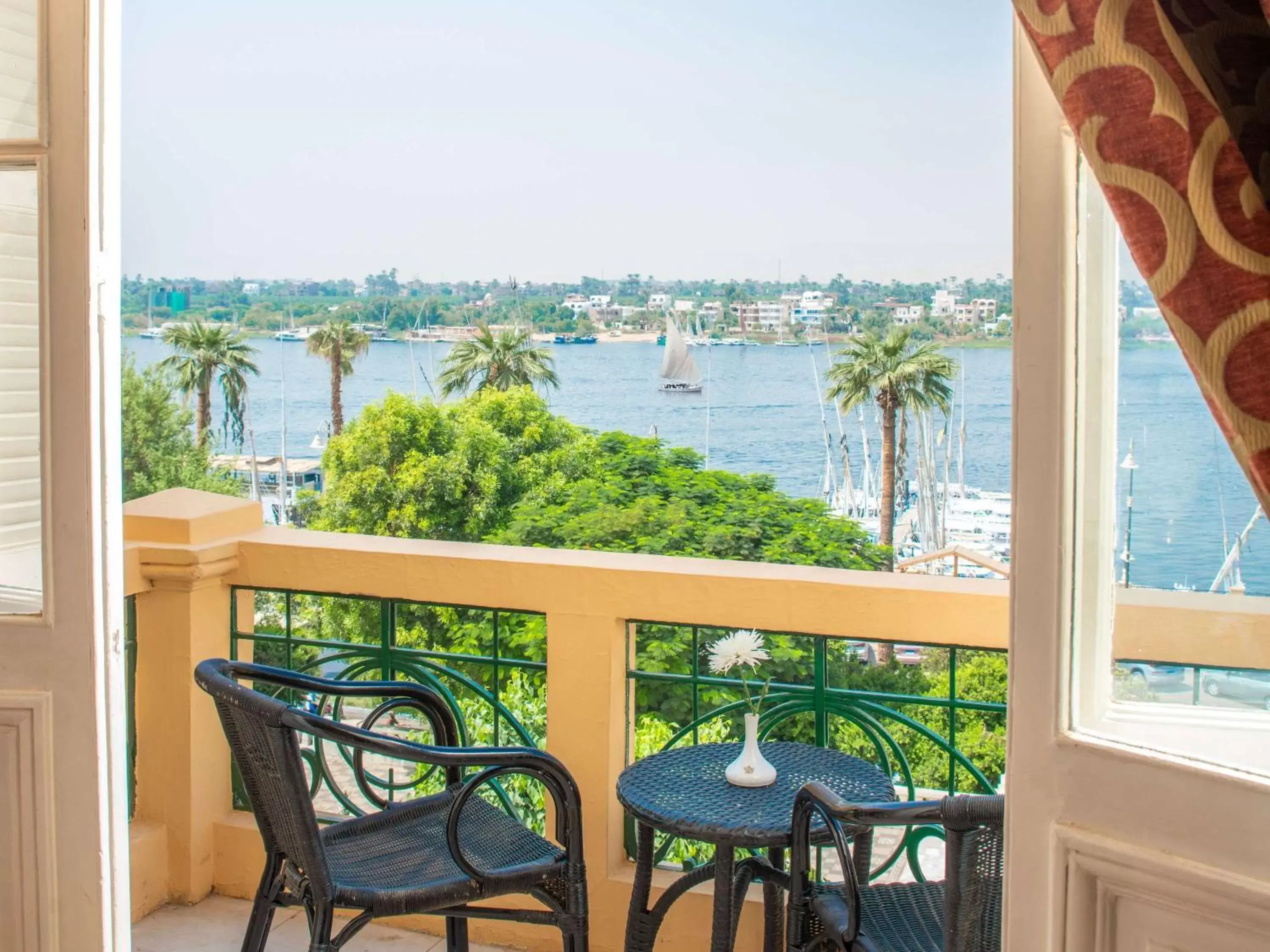 Bedroom, Balcony/Terrace in Sofitel Winter Palace Luxor