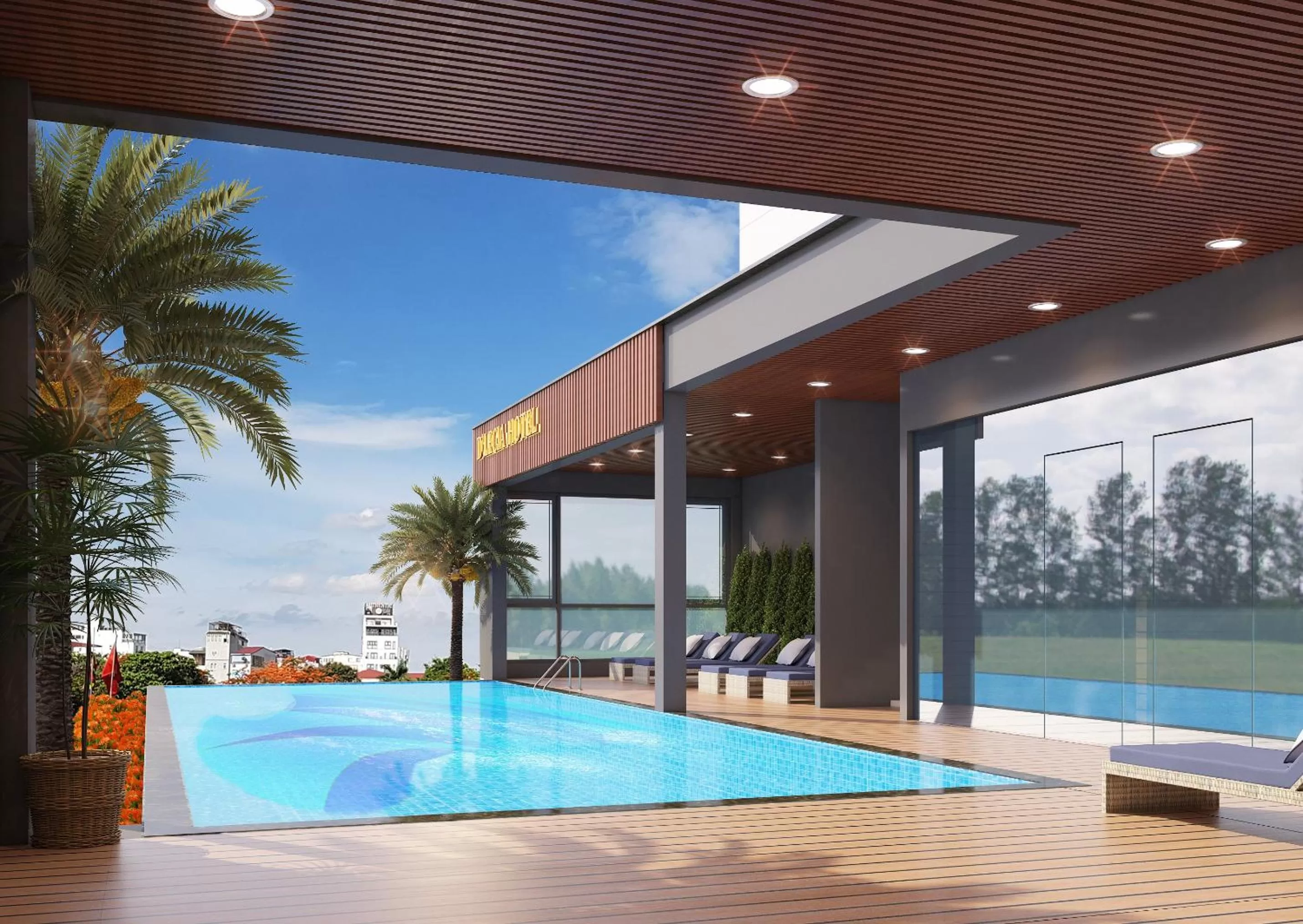 Swimming pool in D'Lecia Ha Long Hotel