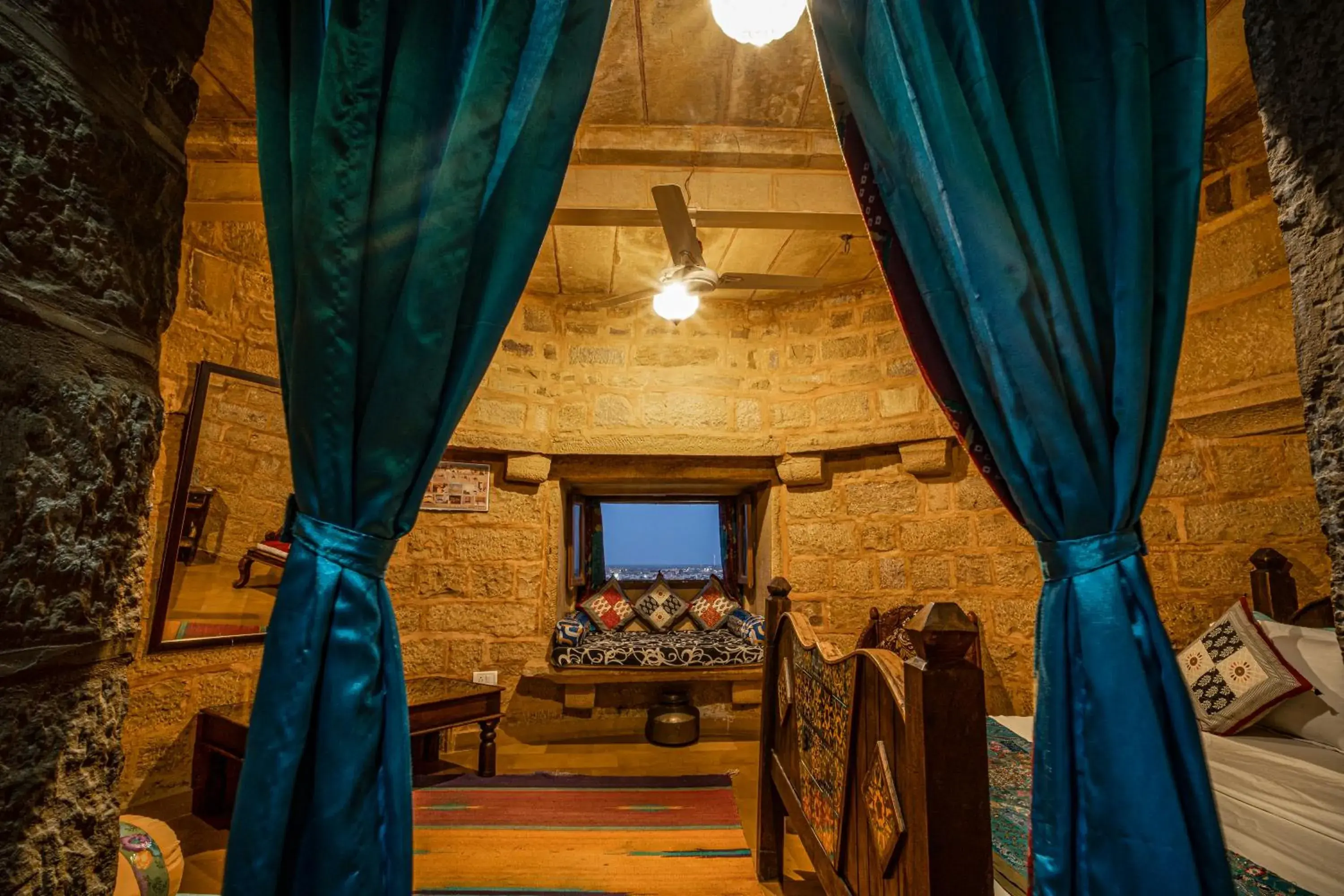 Deluxe Double Room with Castle View in Hotel Rajmandir