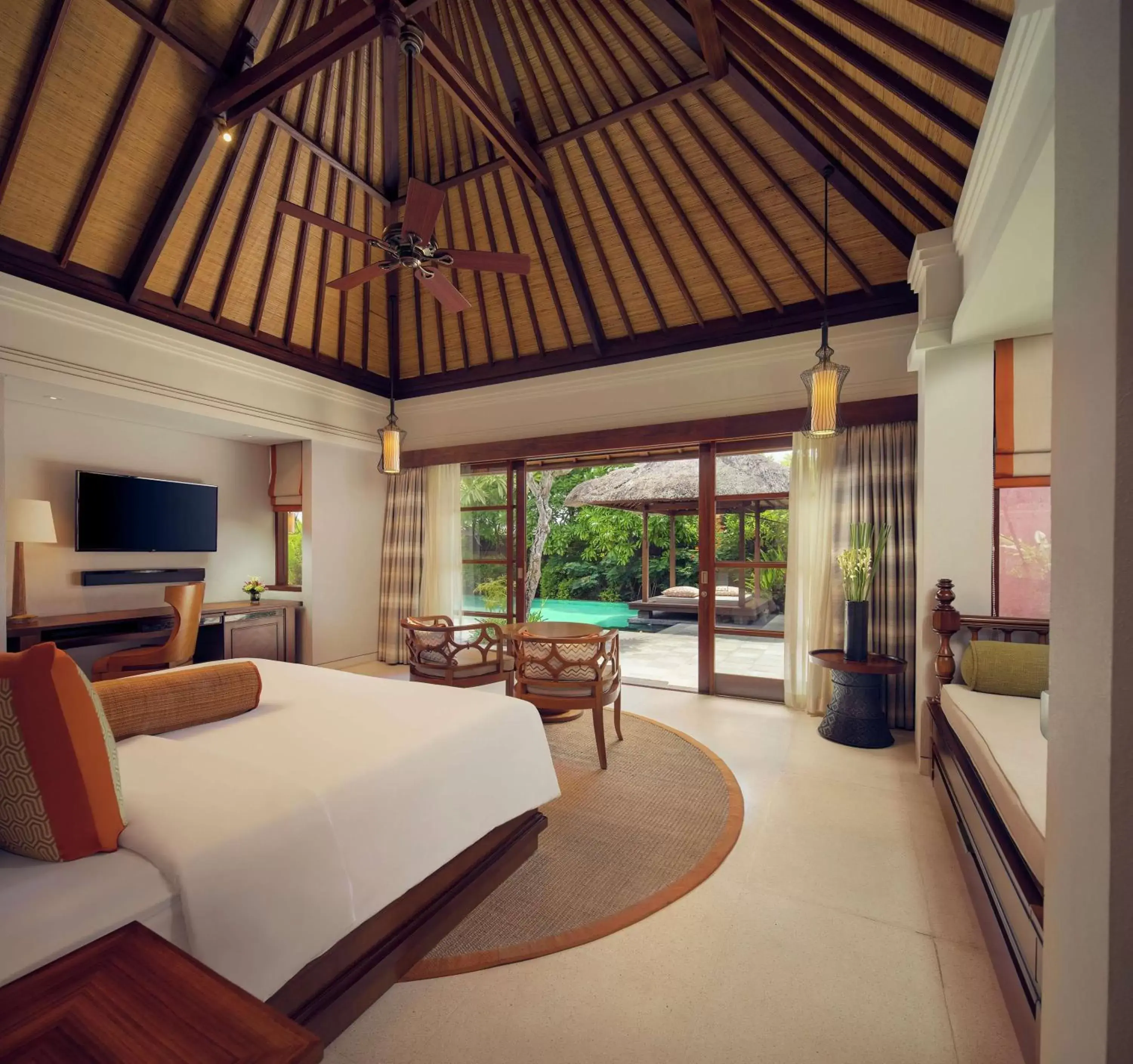Bed in Hilton Bali Resort