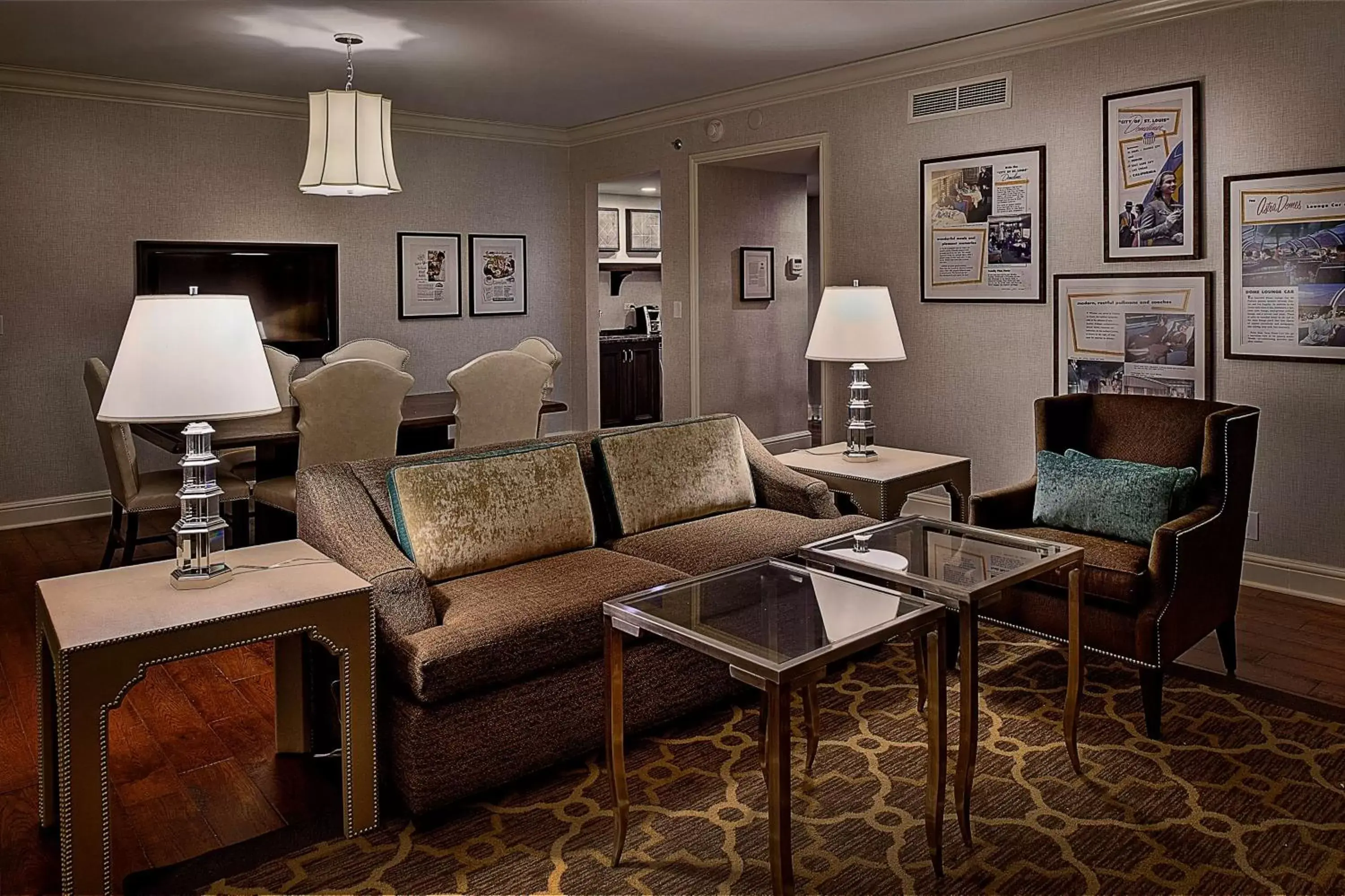 Living room, Seating Area in St. Louis Union Station Hotel, Curio Collection by Hilton