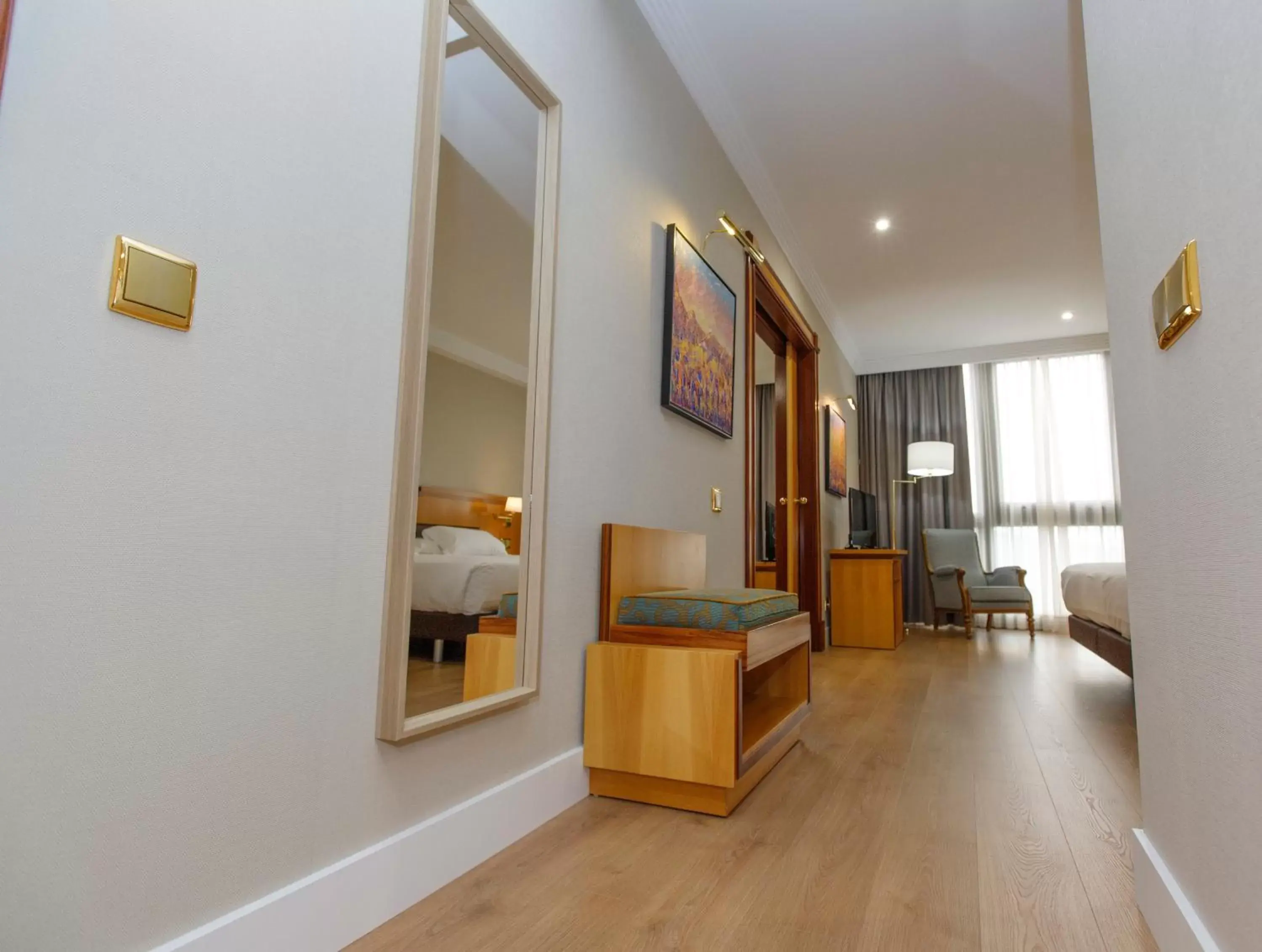 Bedroom, Bed in Oca Puerta del Camino Hotel Bedroom, Bed in Oca Puerta del Camino Hotel