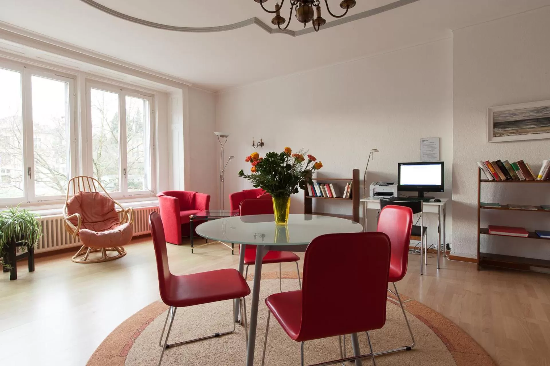 Communal lounge/ TV room in Hotel Alpha