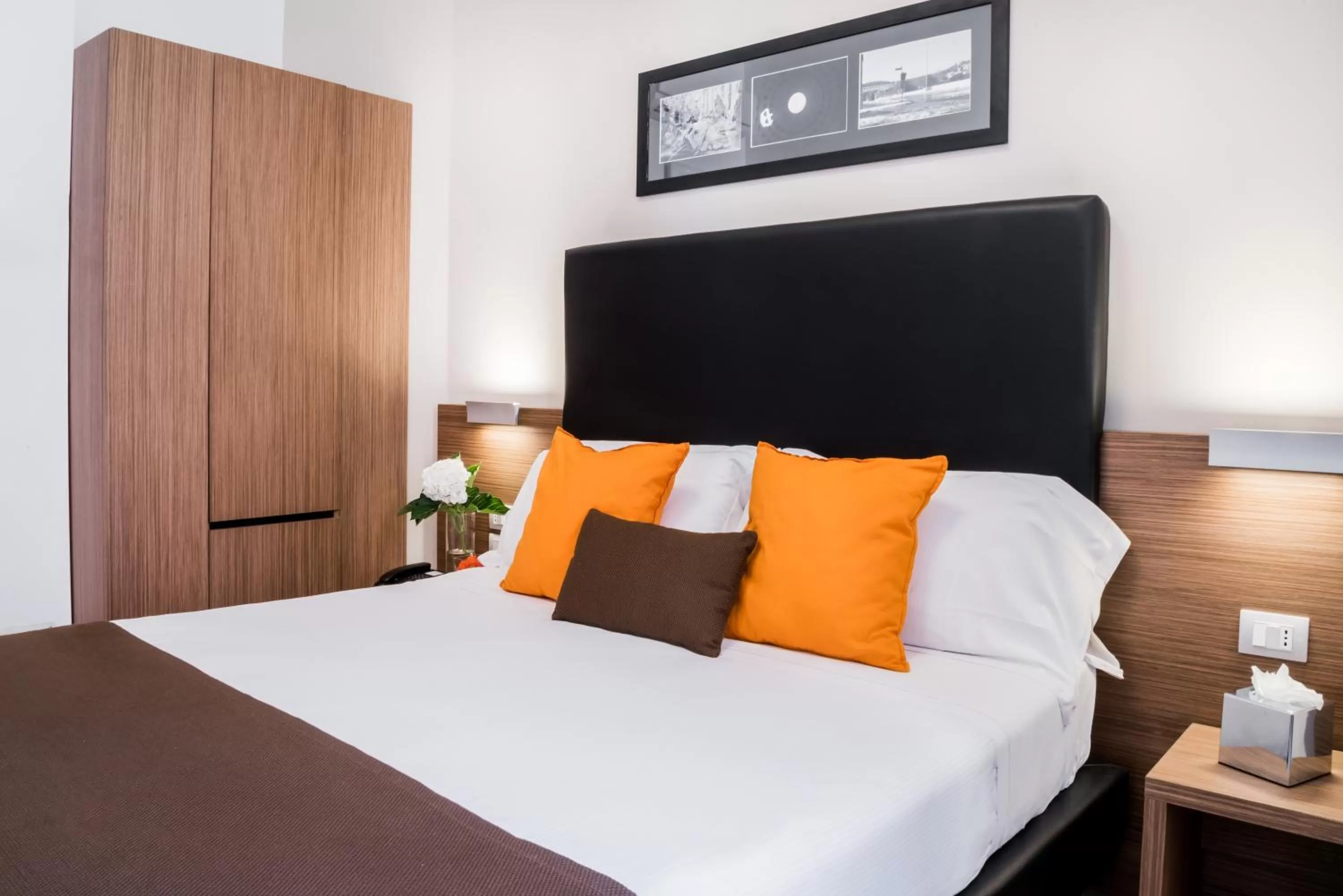 Bed in Hotel Concordia