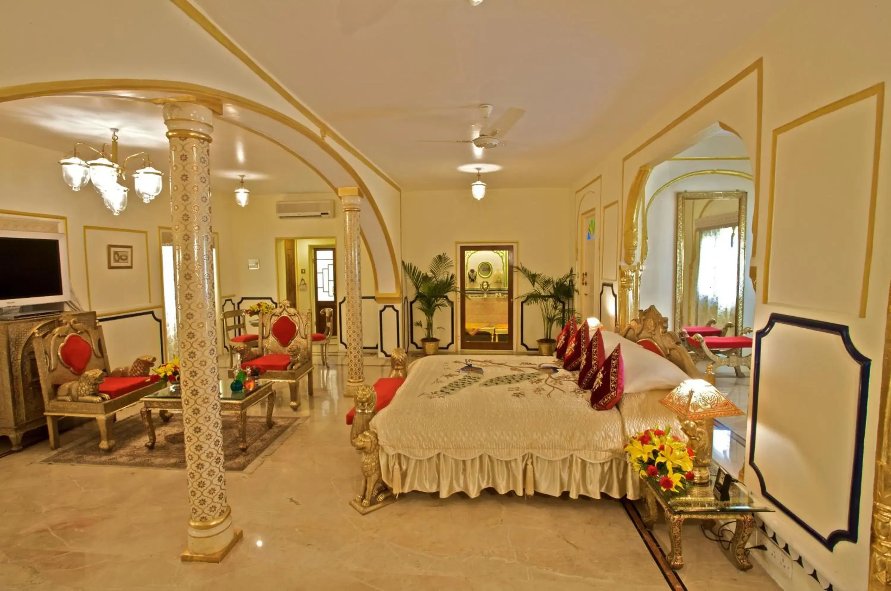 Bedroom in The Raj Palace (Small Luxury Hotels of the World)