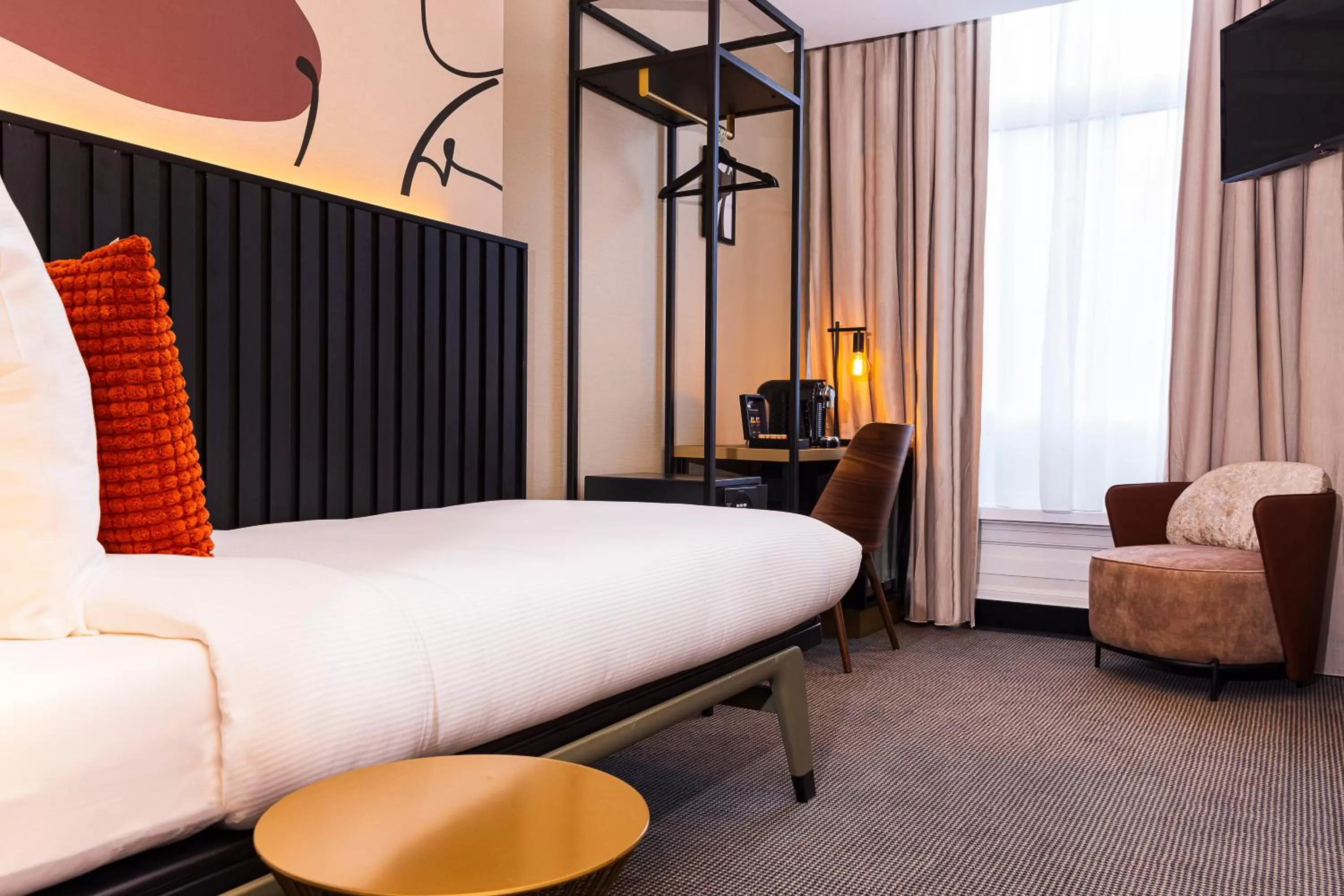 Photo of the whole room, Bed in Huygens Place Amsterdam