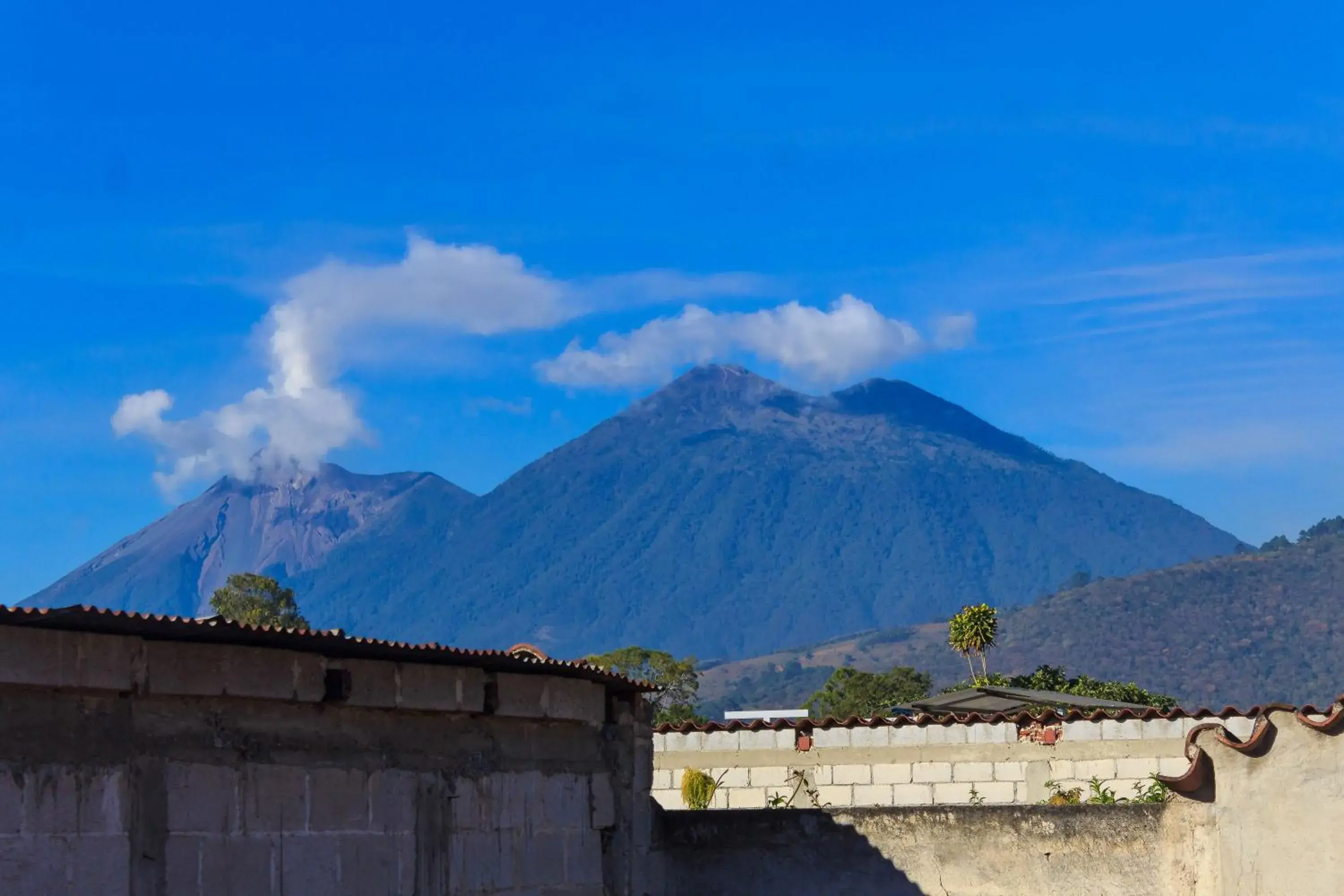 Mountain View in Hostal Antigua