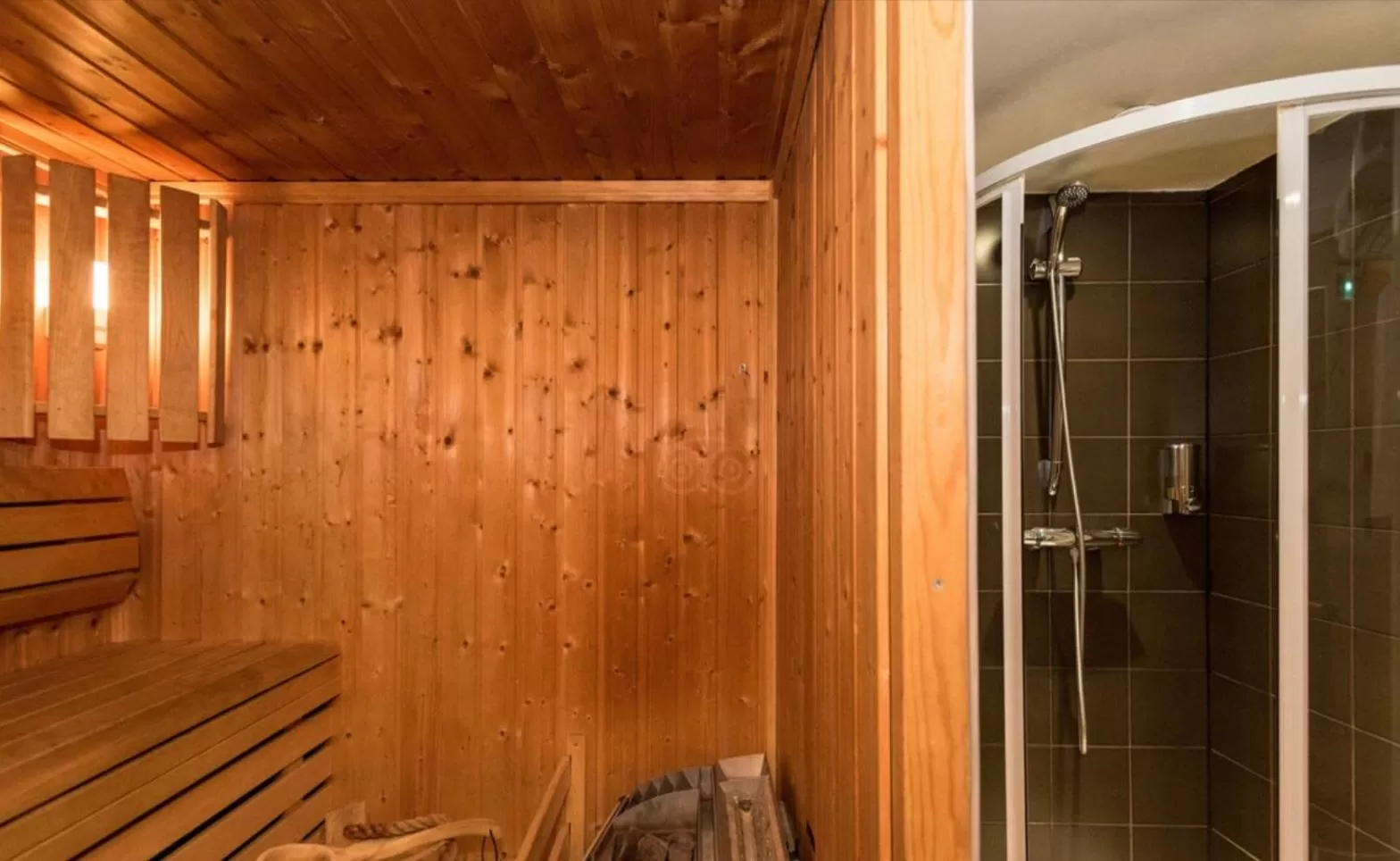 Sauna in Hôtel Le Fabe