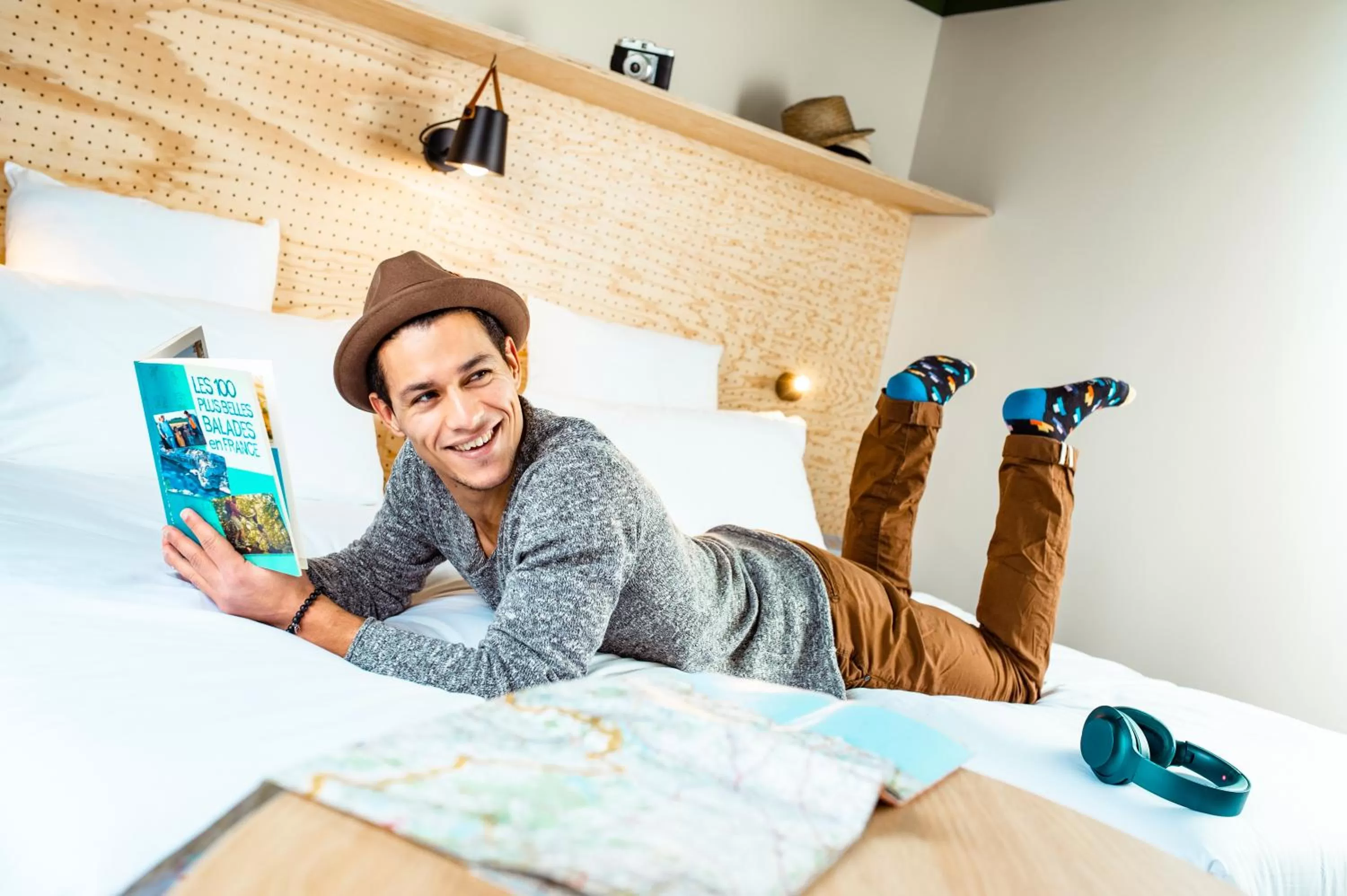 Bedroom, Bed in ibis Styles Lyon Meyzieu Arena Stadium