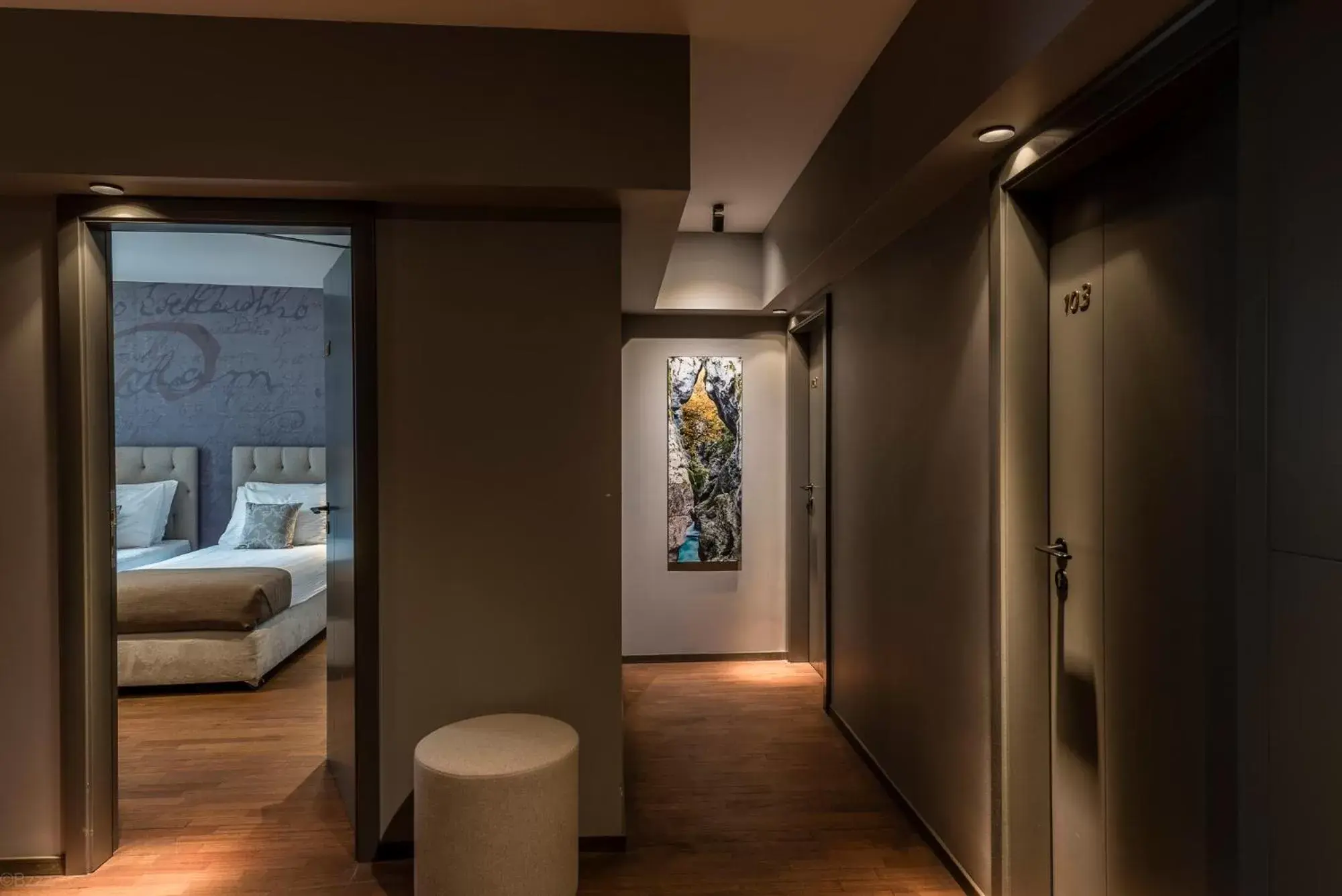 Decorative detail, Bed in Hotel Mrak Decorative detail, Bed in Hotel Mrak