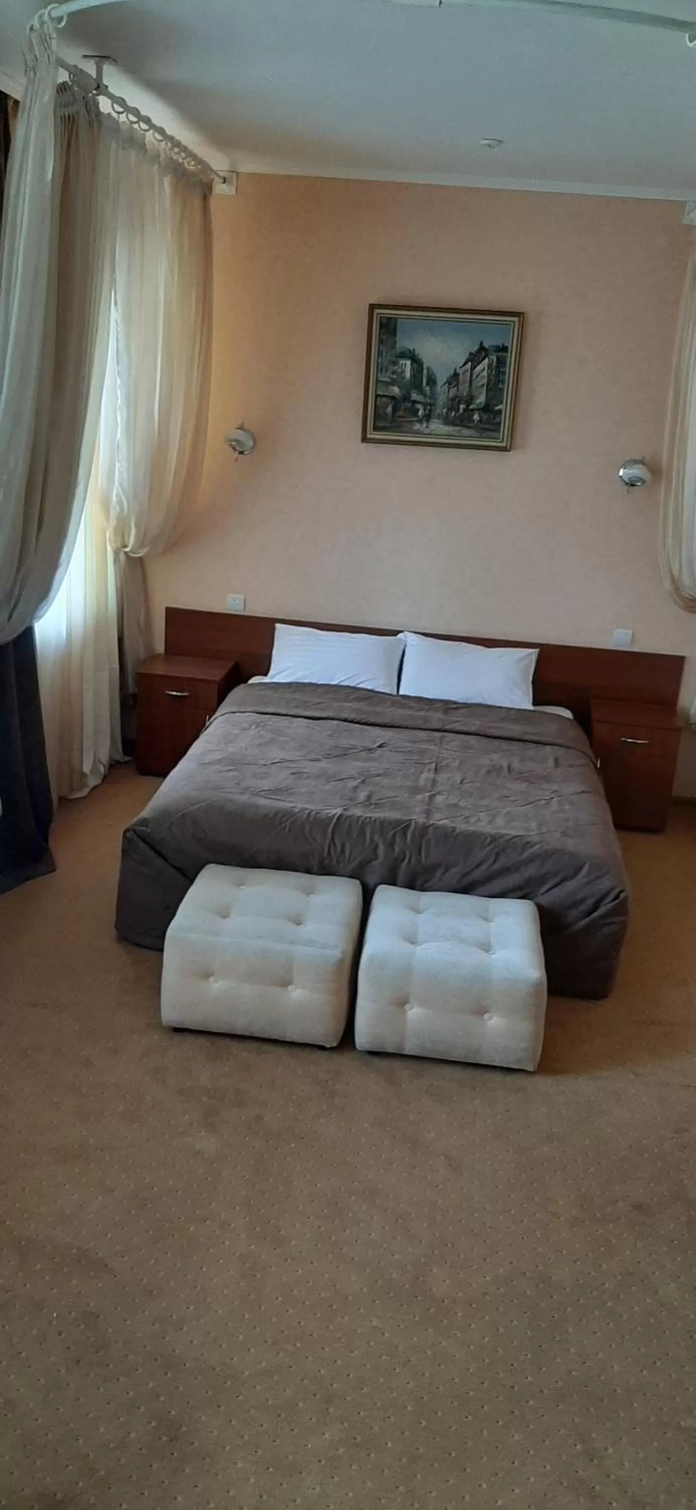 Bed in Stara Vezha Hotel