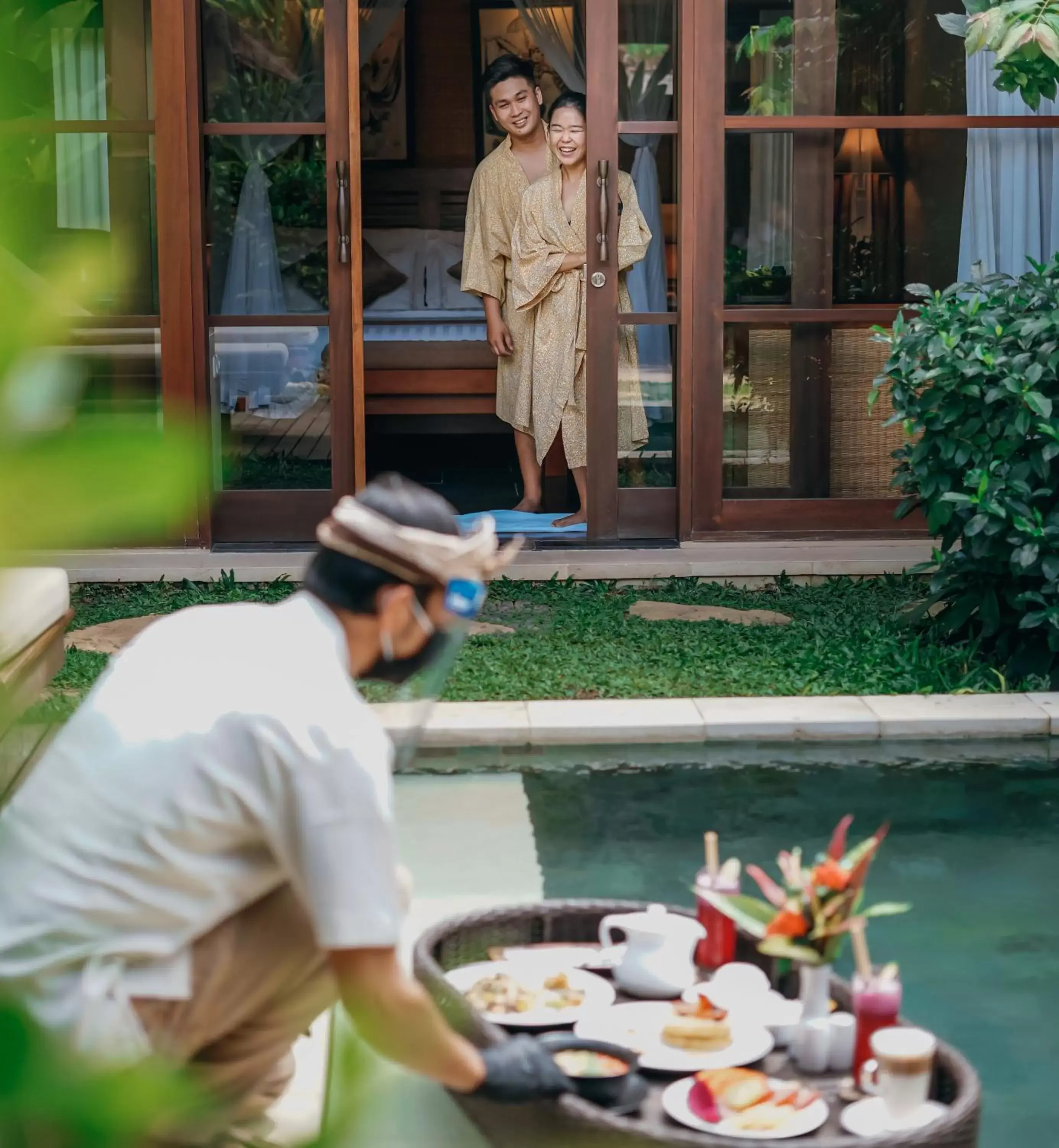 Guests in Ubud Nyuh Bali Resort & Spa - CHSE Certified